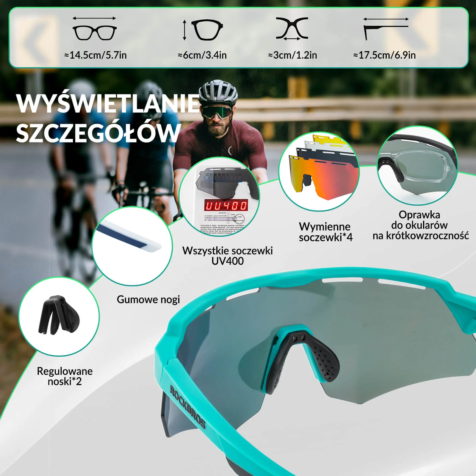 Polaryzacyjne Okulary z 4 Wymiennymi Soczewkami - Image 24
