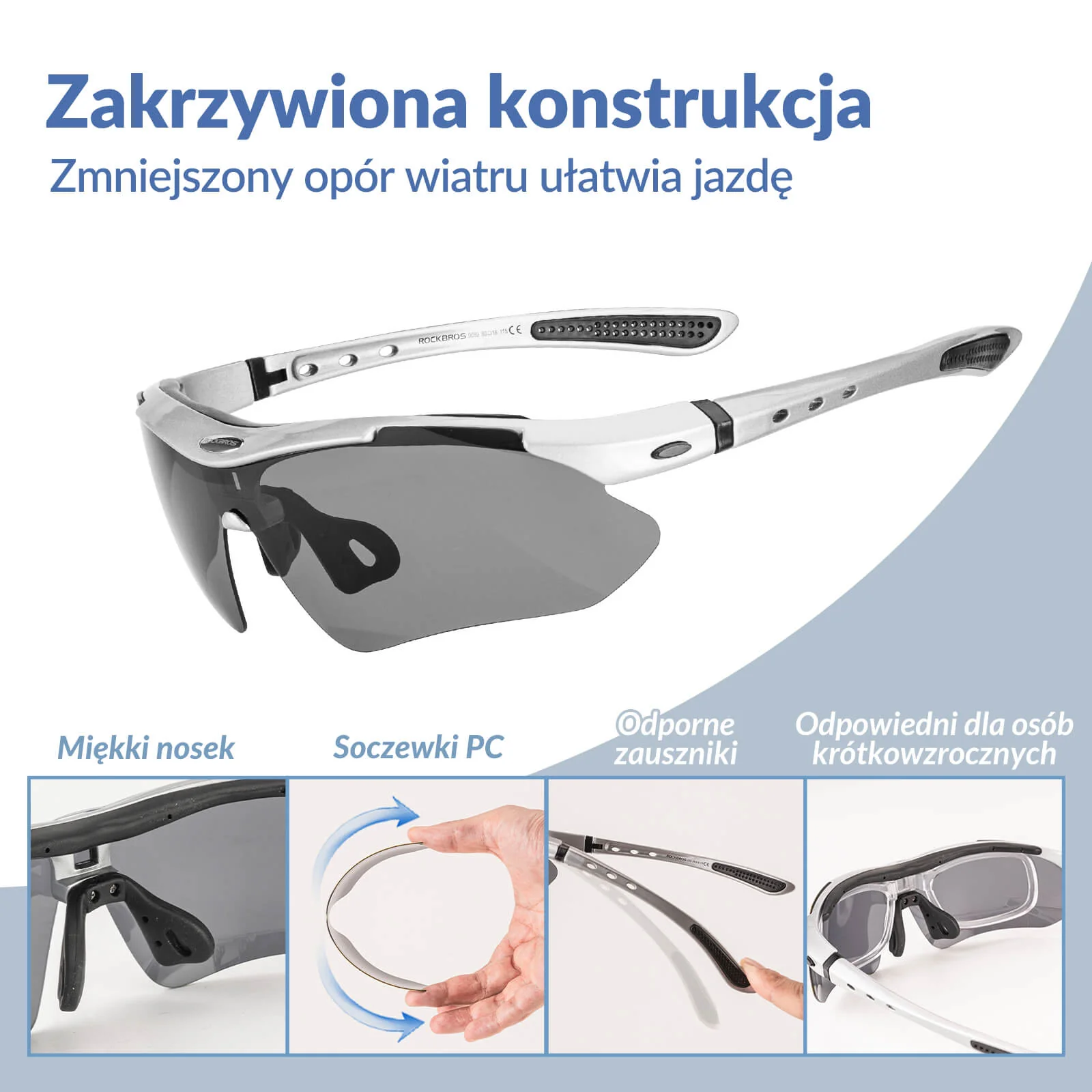 Okulary Rowerowe Polaryzacyjne z Ochroną UV400 - Image 6
