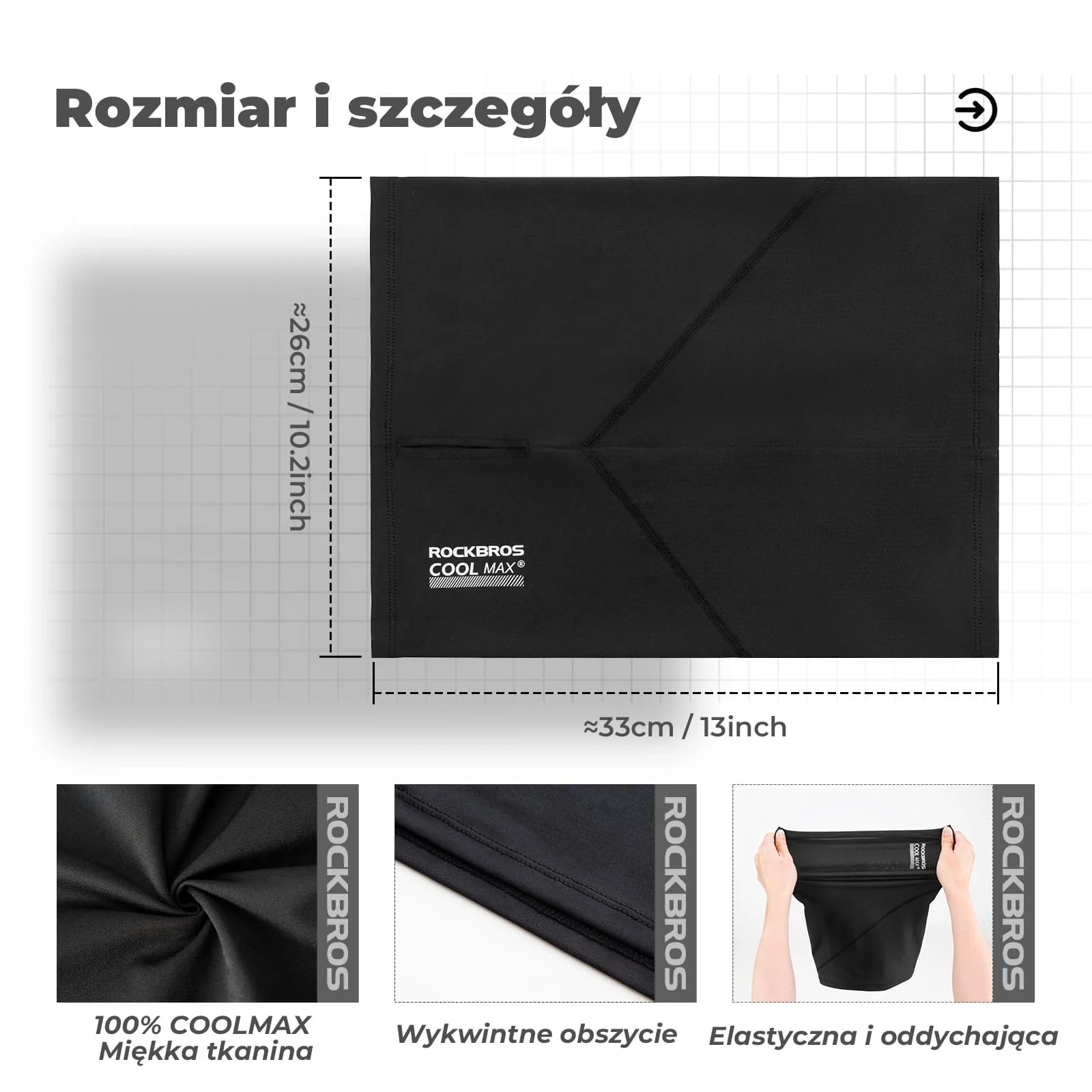 Osłony Twarzy Przeciwsłoneczna z Wiszącą Na Uchu -LF70789 - Image 3