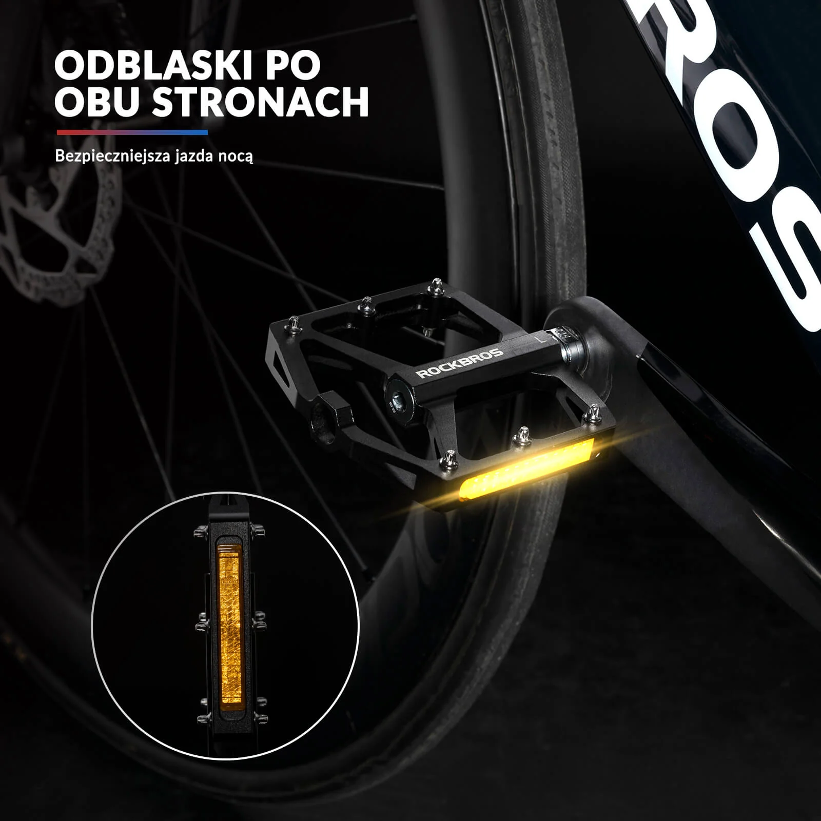 Pedał Rowerowy ze Stopu Aluminium Antypoślizgowy -K371 - Image 11