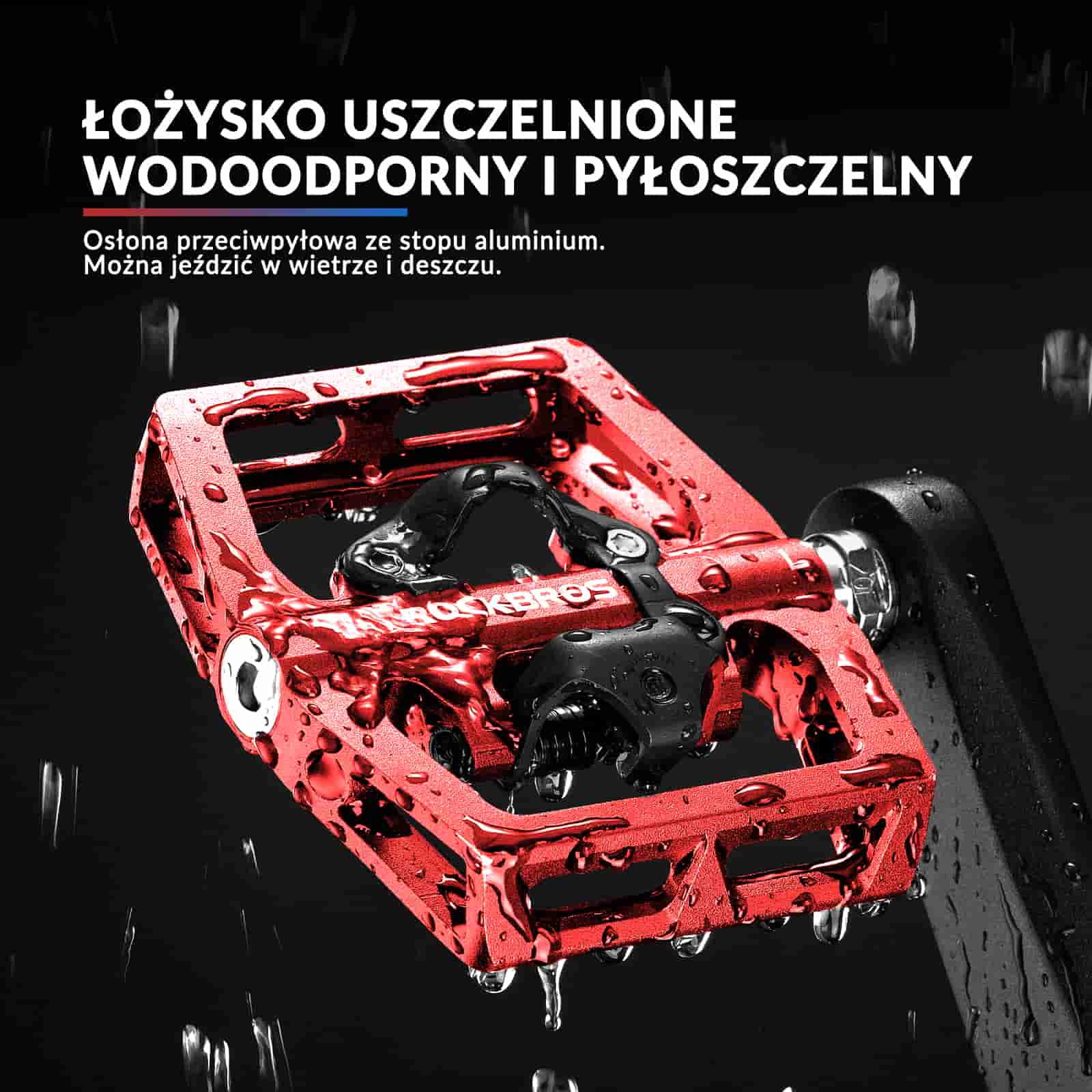 Pedały Rowerowe Aluminiowe Antypoślizgowe Pedały SPD/Pedały Platformowe 9/16" - Image 10