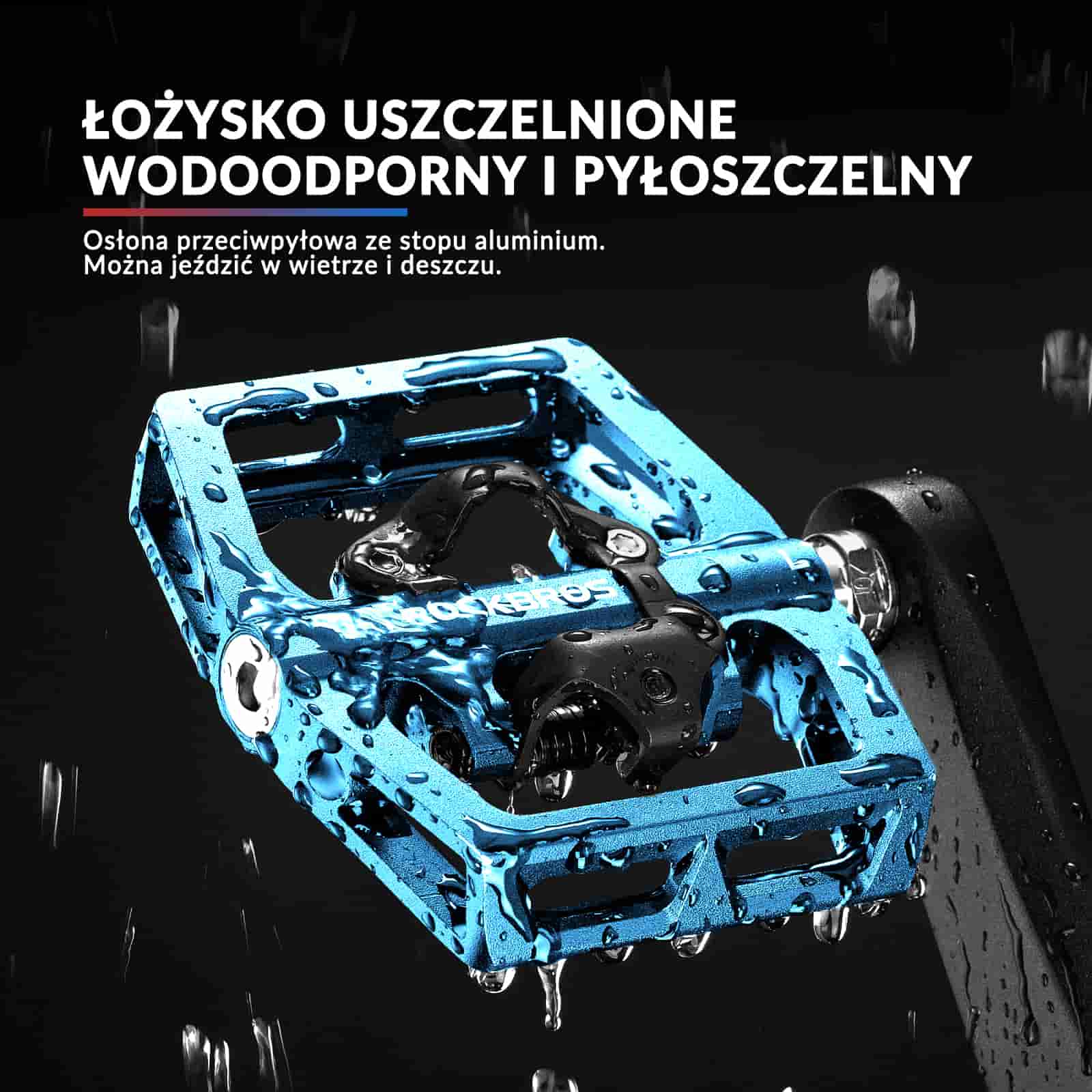 Pedały Rowerowe Aluminiowe Antypoślizgowe Pedały SPD/Pedały Platformowe 9/16" - Image 16