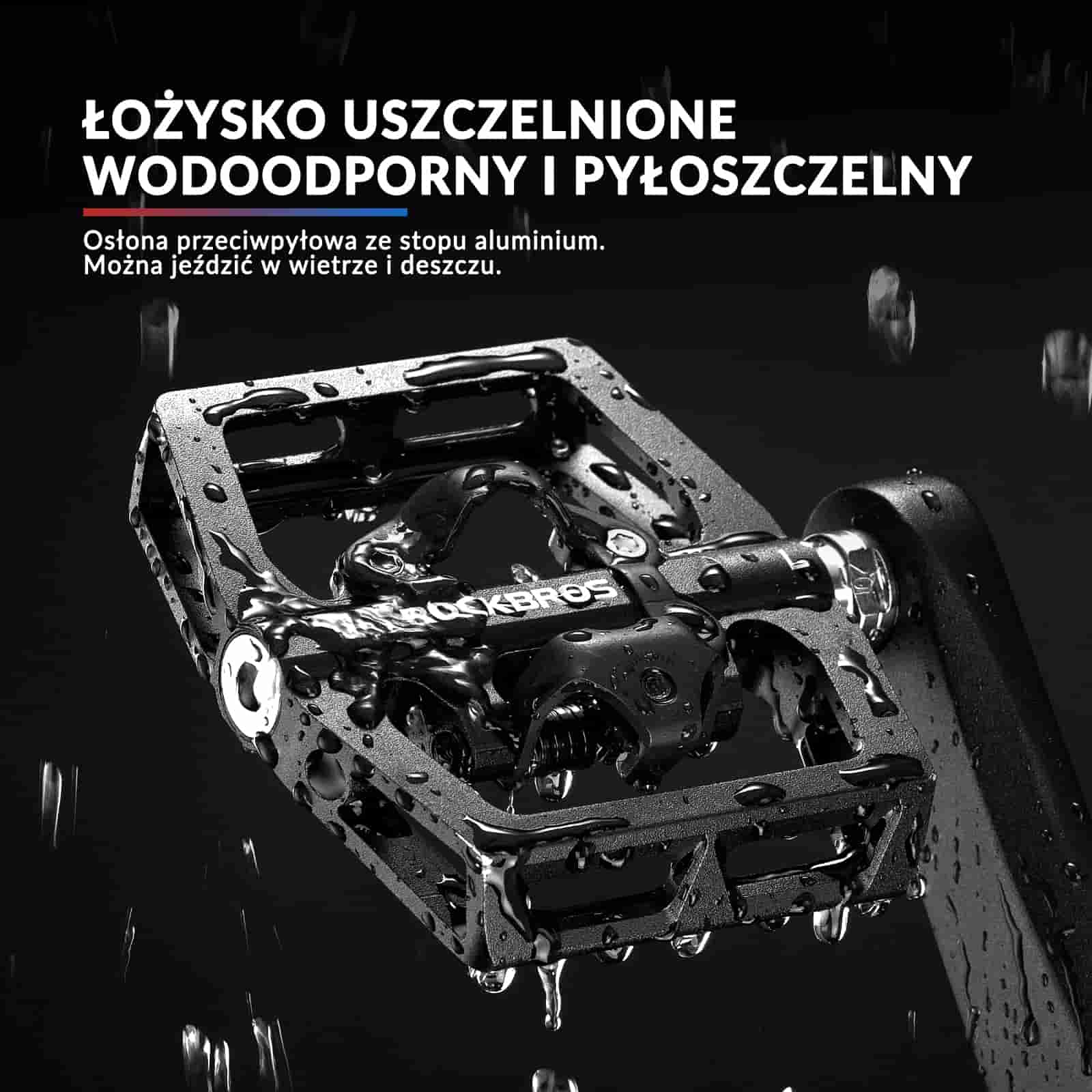Pedały Rowerowe Aluminiowe Antypoślizgowe Pedały SPD/Pedały Platformowe 9/16" - Image 4