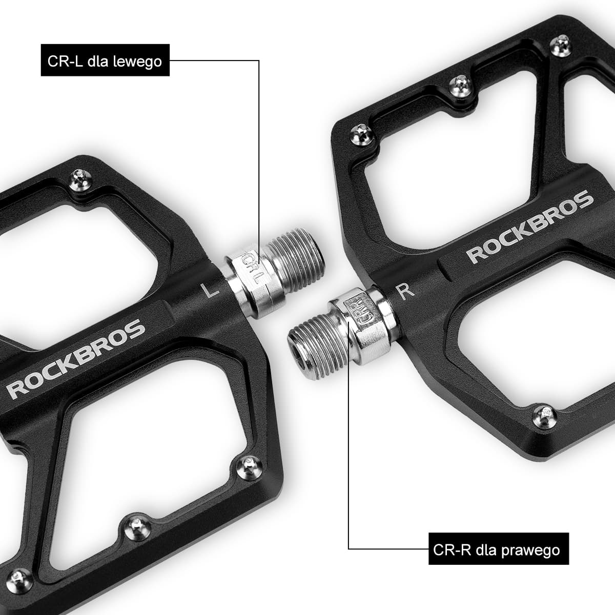 Pedały Rowerowe Pedały z Aluminium 9/16 Cala Para - Image 11
