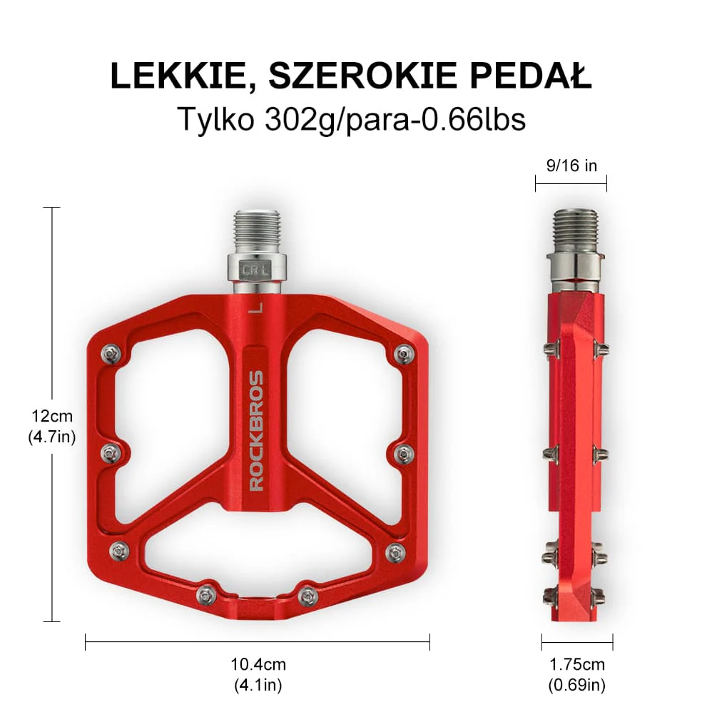 Pedały Rowerowe Pedały z Aluminium 9/16 Cala Para - Image 16