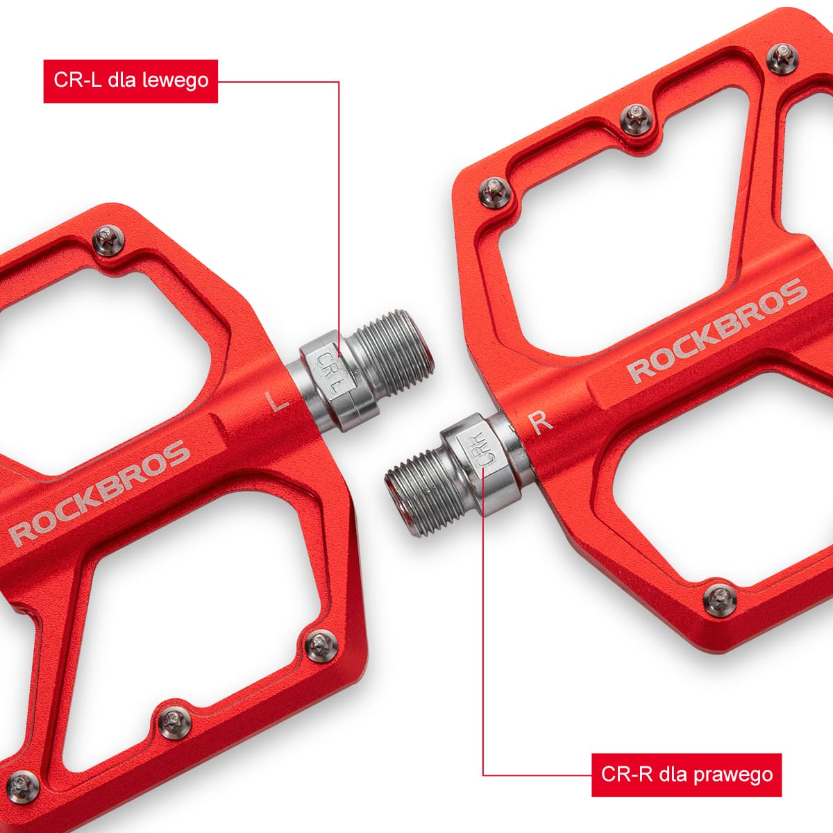 Pedały Rowerowe Pedały z Aluminium 9/16 Cala Para - Image 18
