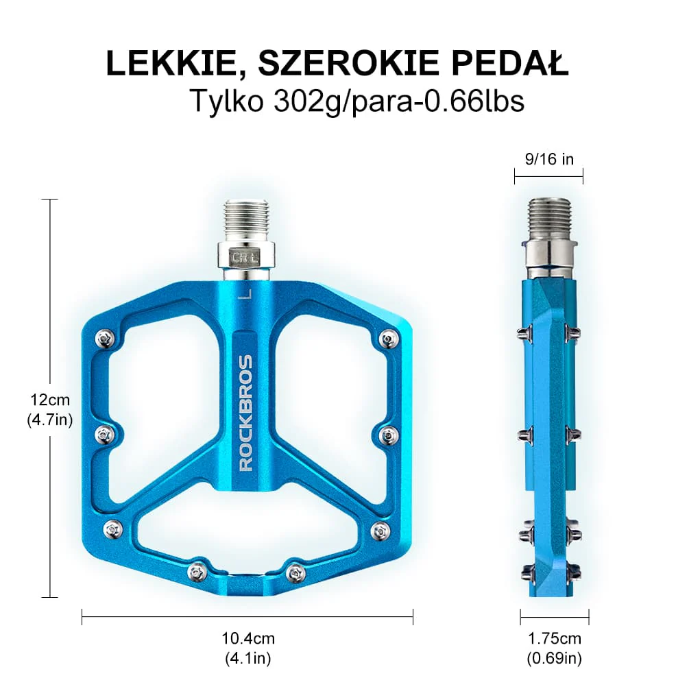 Pedały Rowerowe Pedały z Aluminium 9/16 Cala Para - Image 23