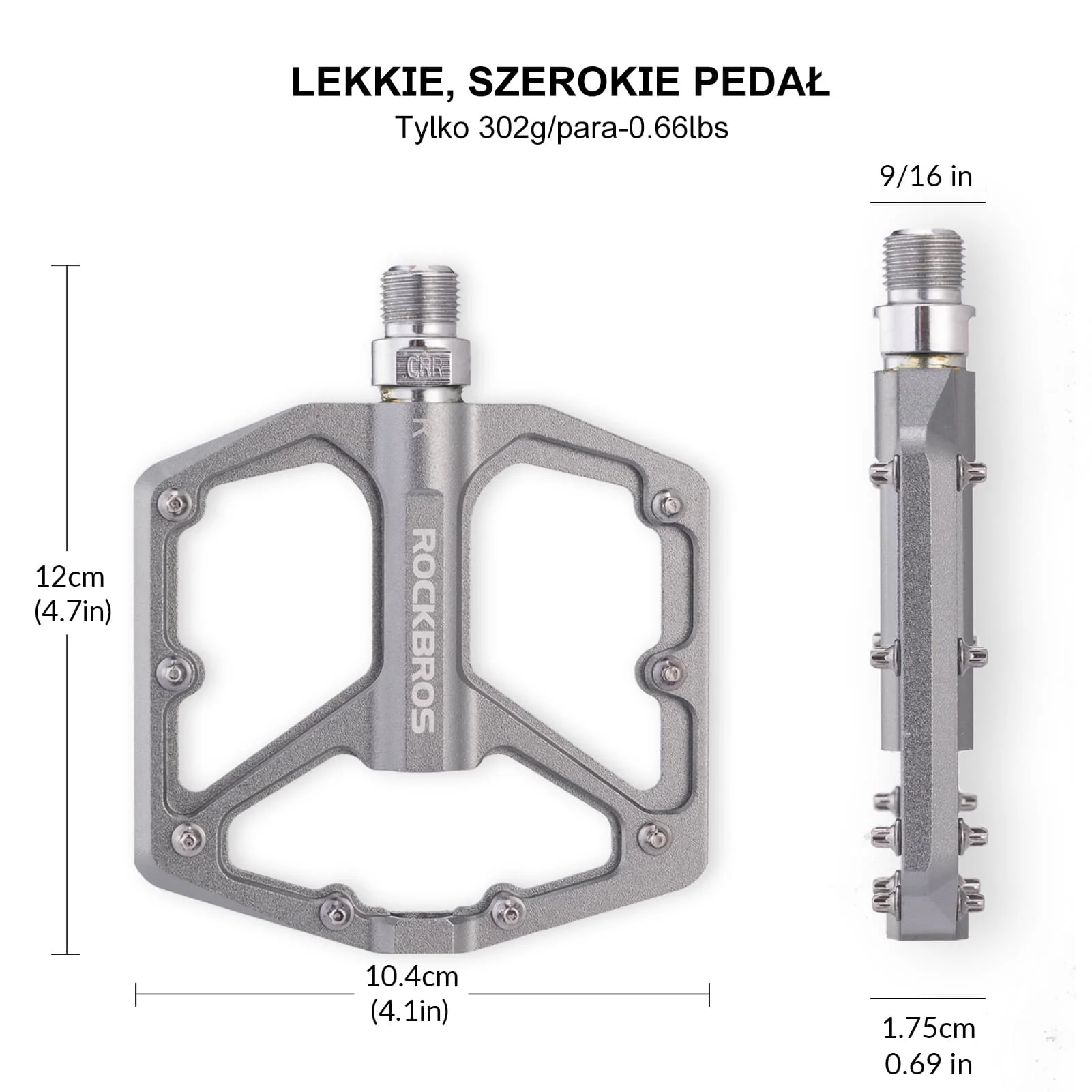 Pedały Rowerowe Pedały z Aluminium 9/16 Cala Para - Image 30