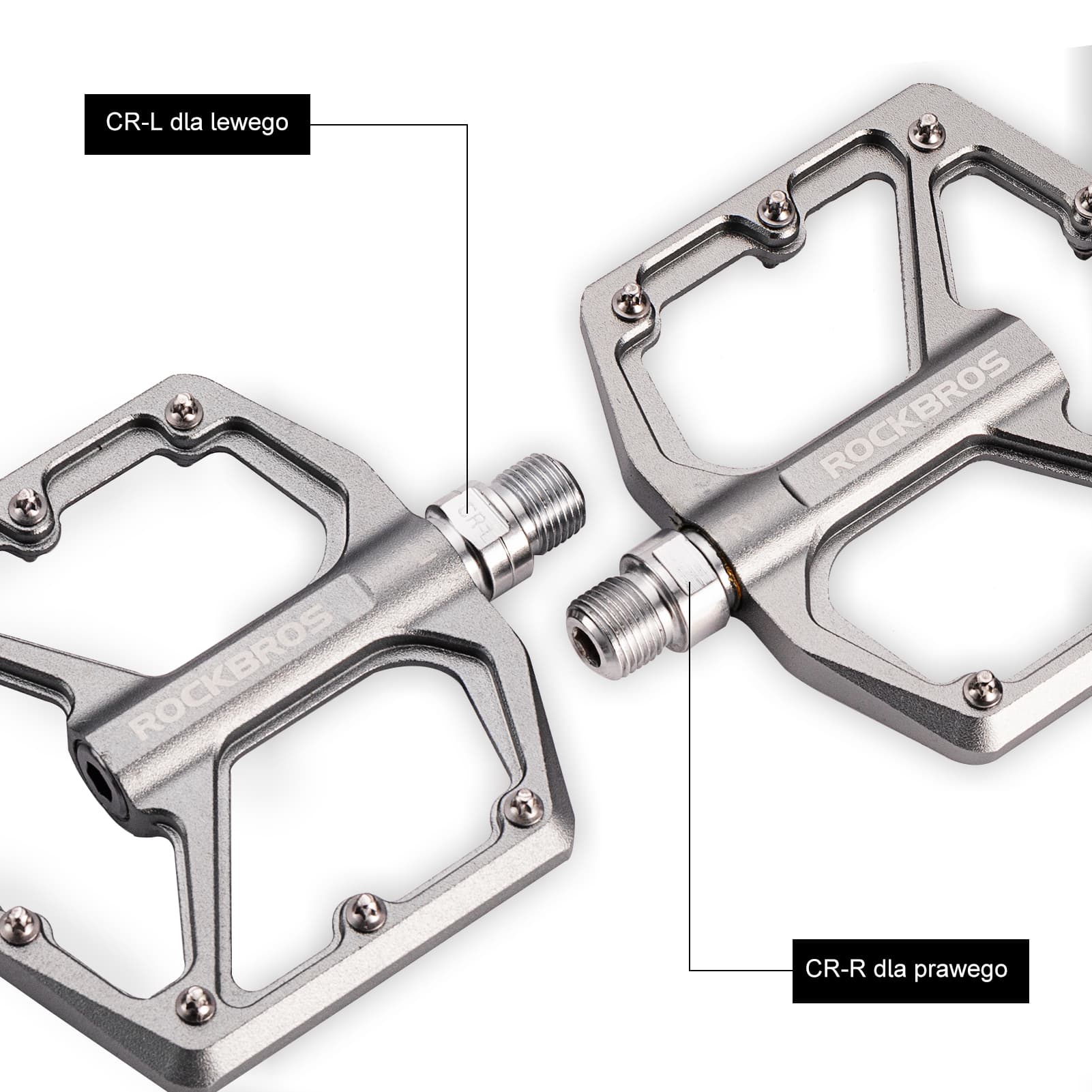 Pedały Rowerowe Pedały z Aluminium 9/16 Cala Para - Image 32