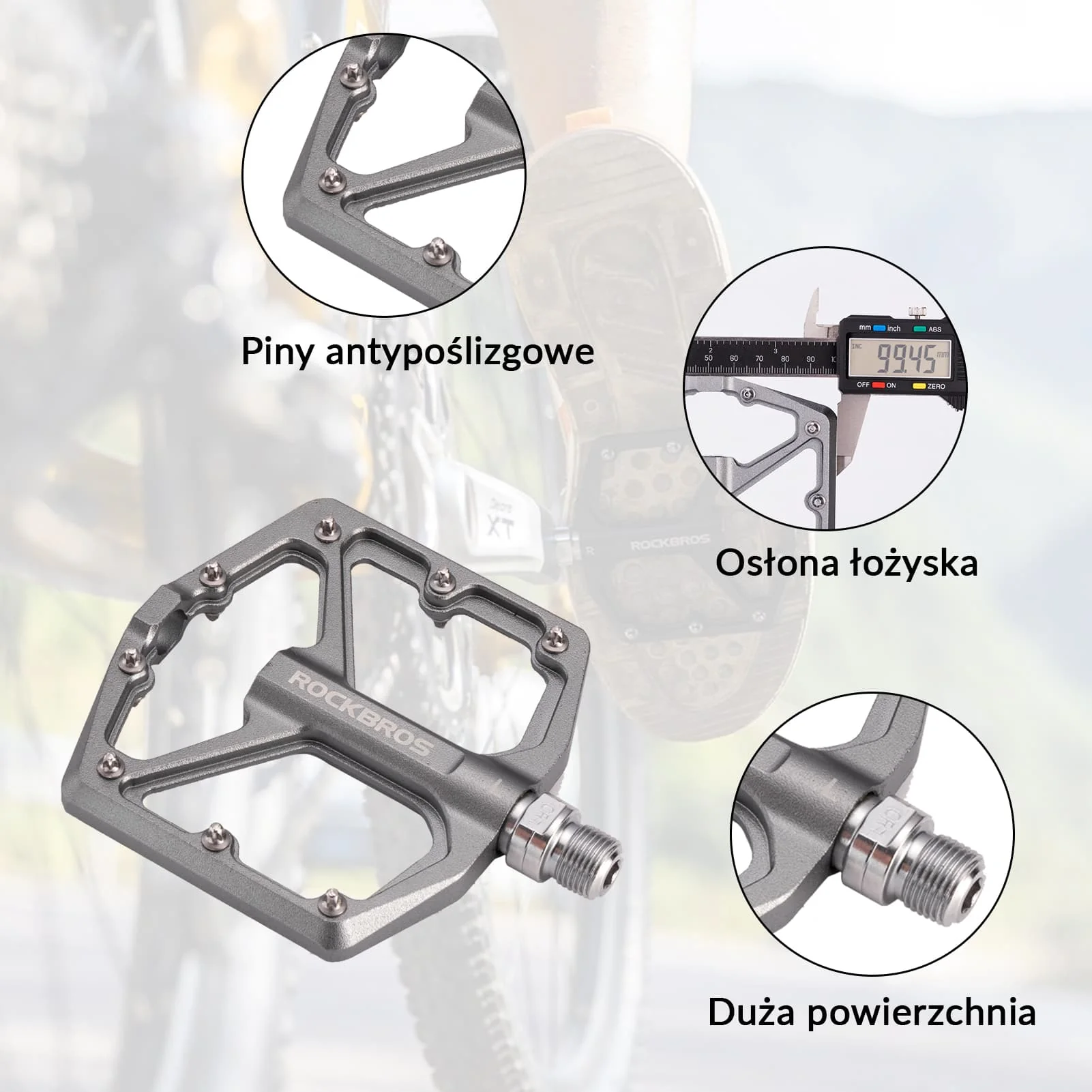 Pedały Rowerowe Pedały z Aluminium 9/16 Cala Para - Image 33