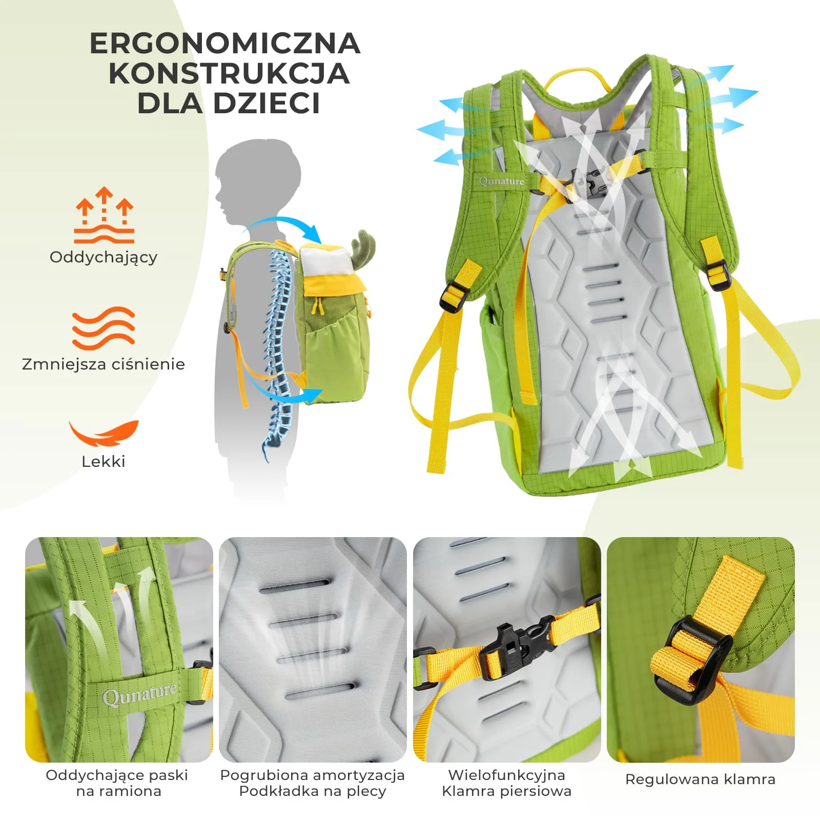 Plecak Podróżny Dla Dzieci z Motywem Renifera 8L-H68 - Image 4