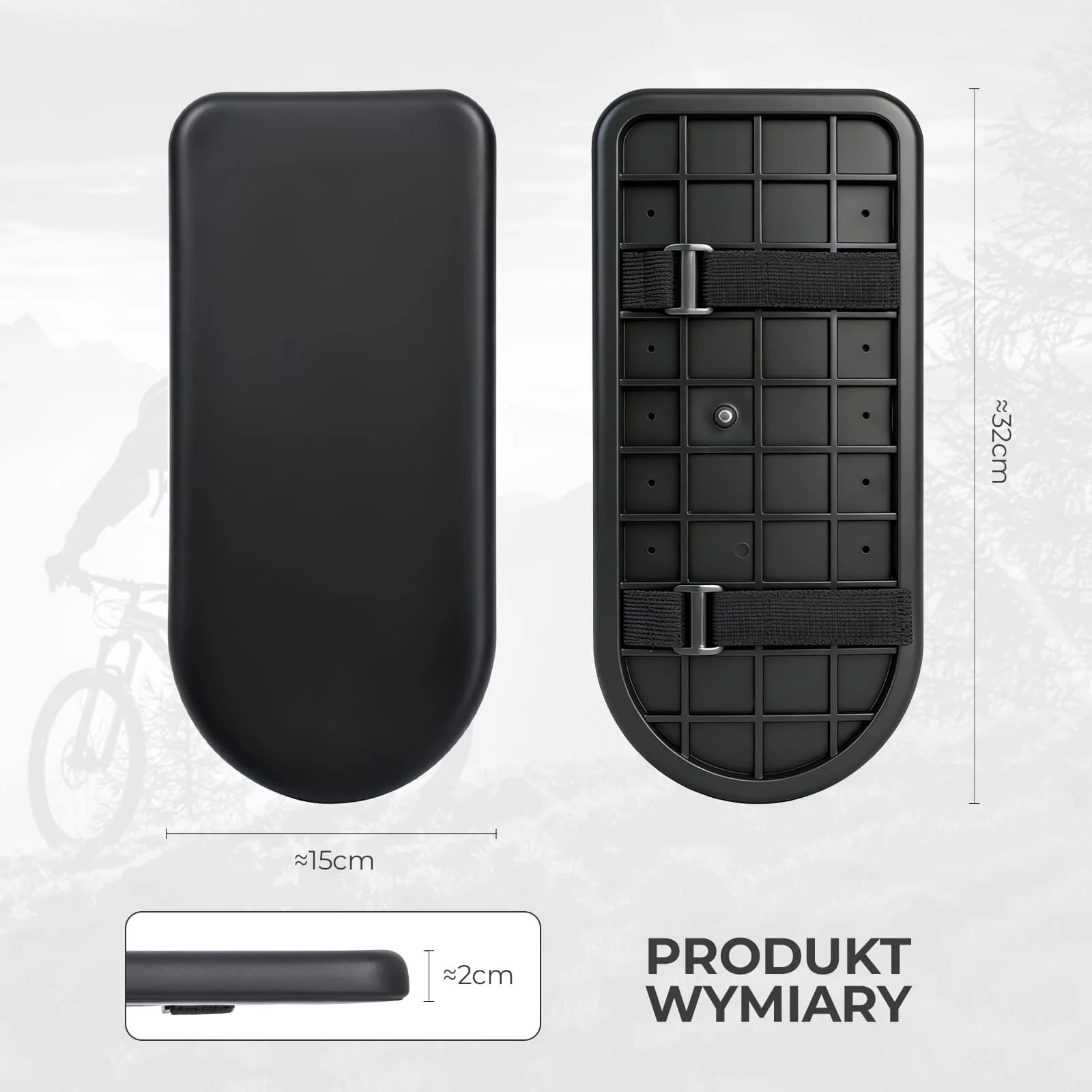 Poduszka na Bagażnik Rowerowy Komfort i Łatwy Montaż-5251 - Image 2
