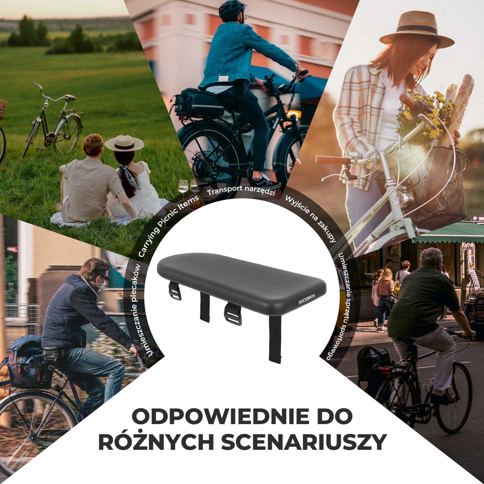 Poduszka na Bagażnik Rowerowy Komfort i Łatwy Montaż-5251 - Image 7