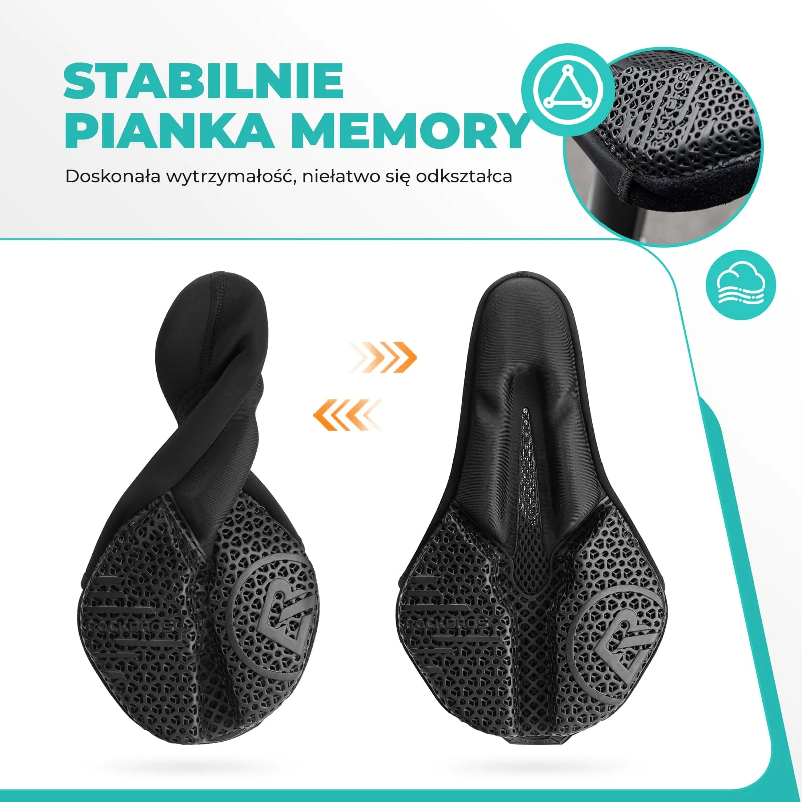 Pokrowiec na Siodełko 3D Memory Foam, Wygoda i Amortyzacja-LF2493 - Image 3