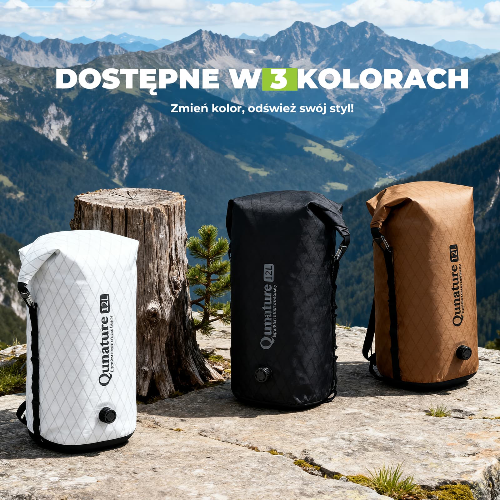 Qunature Bikepacking Wodoszczelna Torba na Kierownicę 6 L / 12 L - Image 14