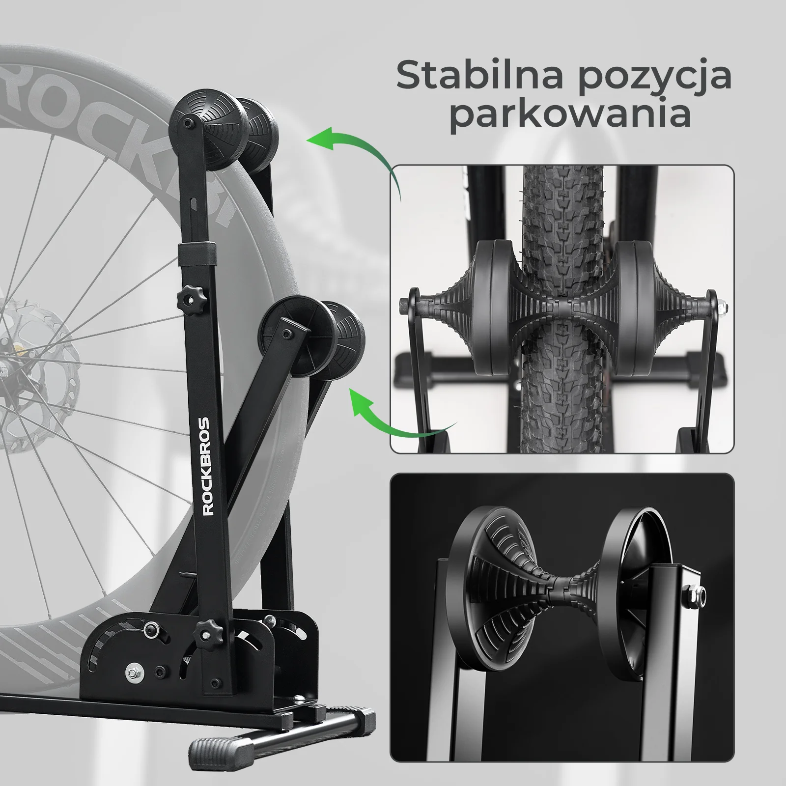 Regulowany Stojak Na Rowery 2 W 1, Składany do Kół o Średnicy 24" - 27,5" - Image 3