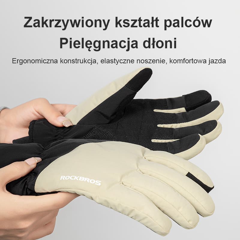 Rękawice Narciarskie I Rowerowe Z Ekranem Dotykowym Zima-S378 - Image 12