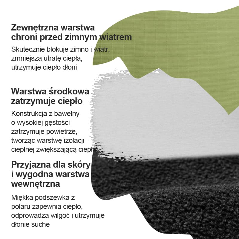 Rękawice Narciarskie I Rowerowe Z Ekranem Dotykowym Zima-S378 - Image 6