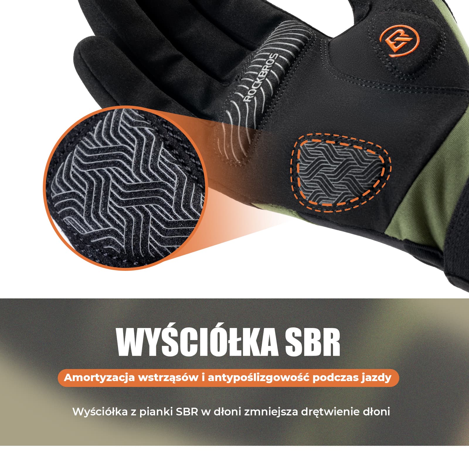 Rękawiczki Rowerowe Długie z Ekranem Dotykowym Wiosna i Jesień-S379 - Image 4
