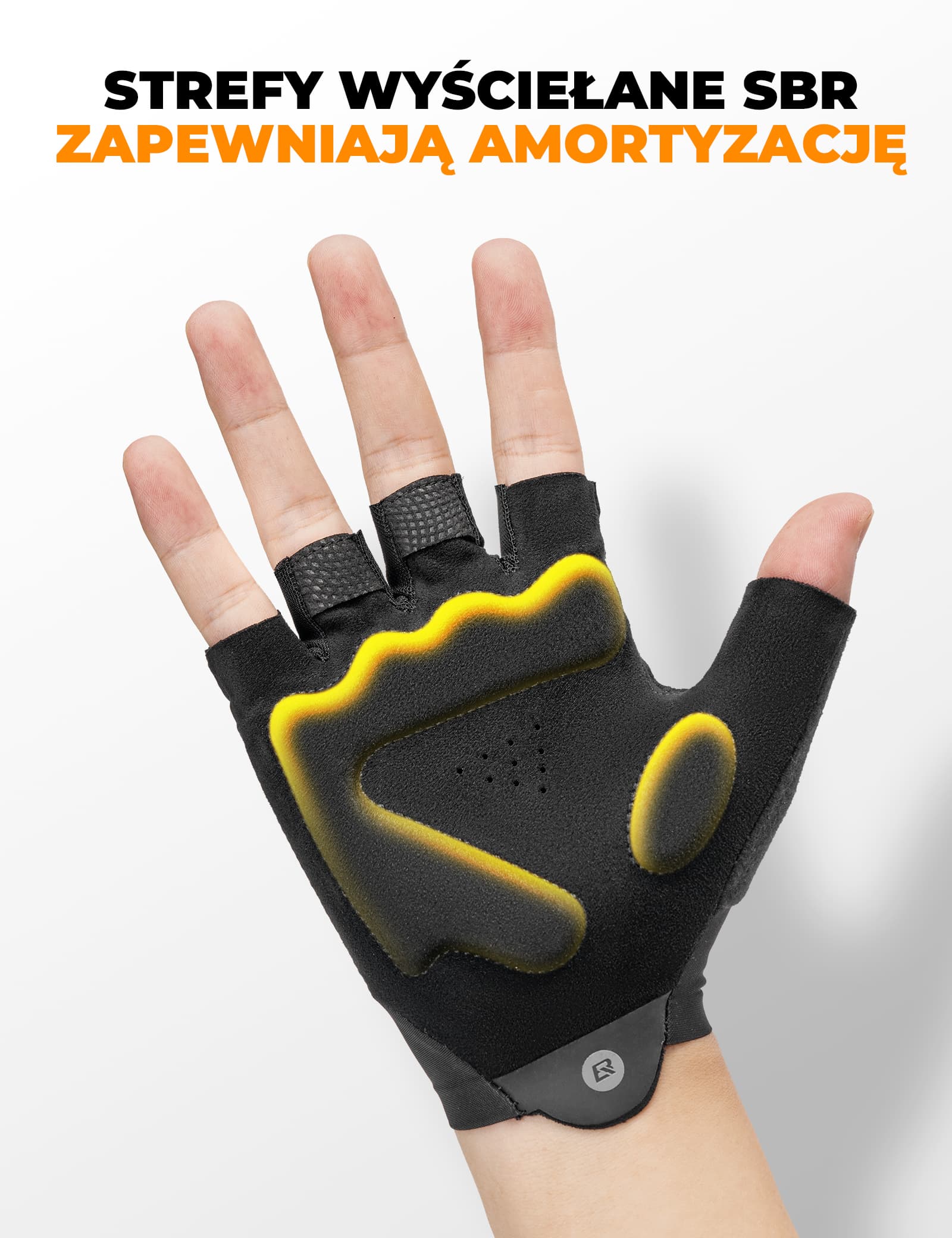 Rękawiczki Rowerowe Krótkie Letnie Antypoślizgowe Oddychające-S408 - Image 9