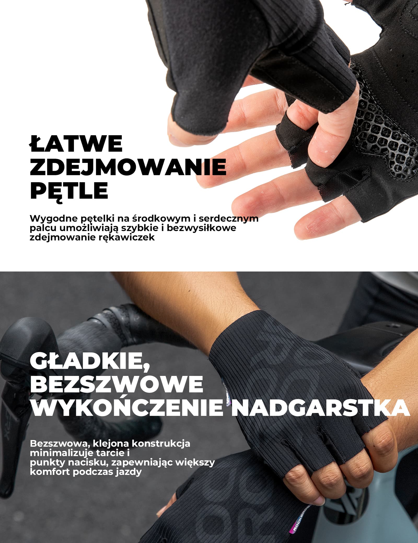 Rękawiczki Rowerowe Półpalce Z Amortyzacją 3D-S405 - Image 11