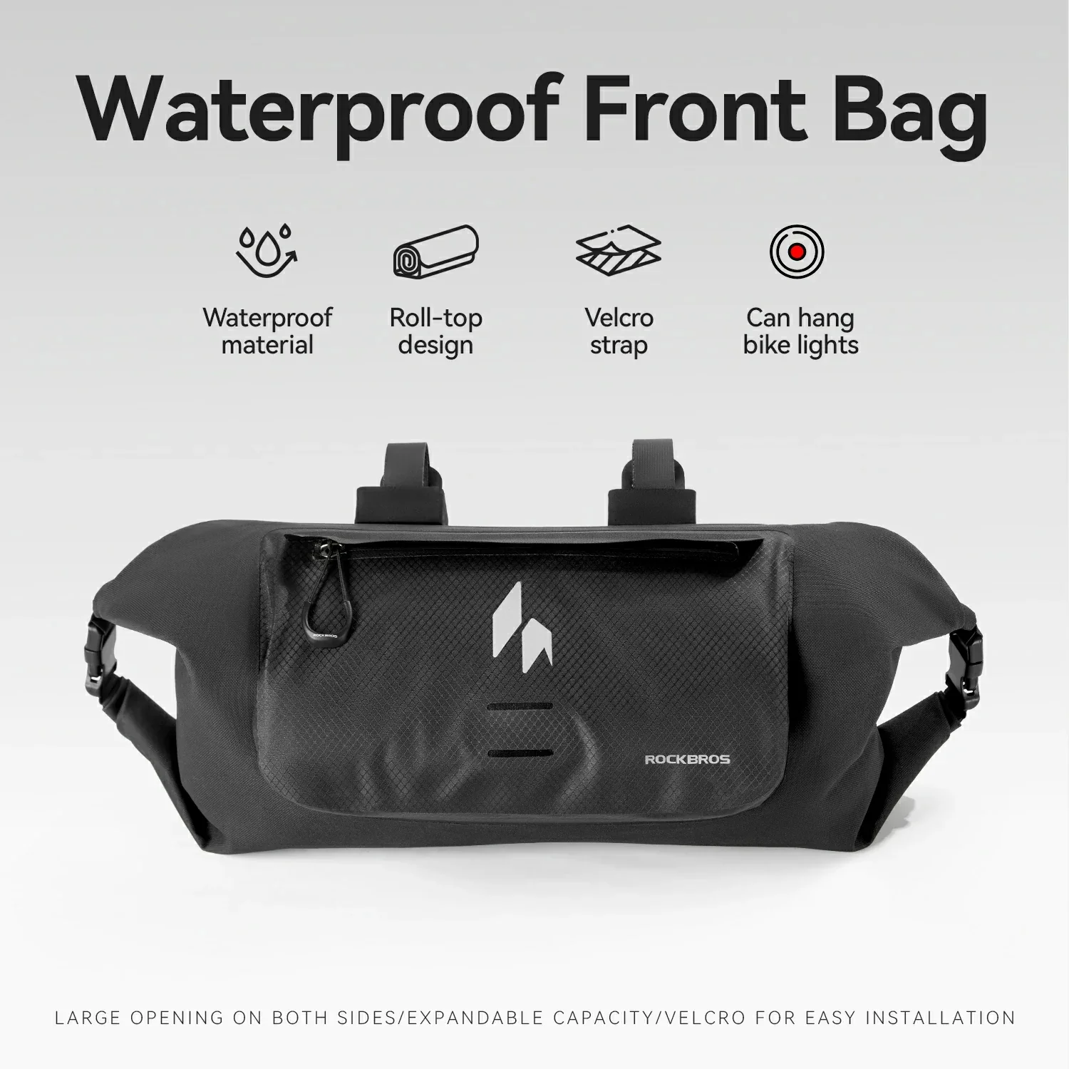 RideMate Wodoodporna Torba Na Kierownicę Rowerową 100% Waterproof 8L-AS-154 - Image 7