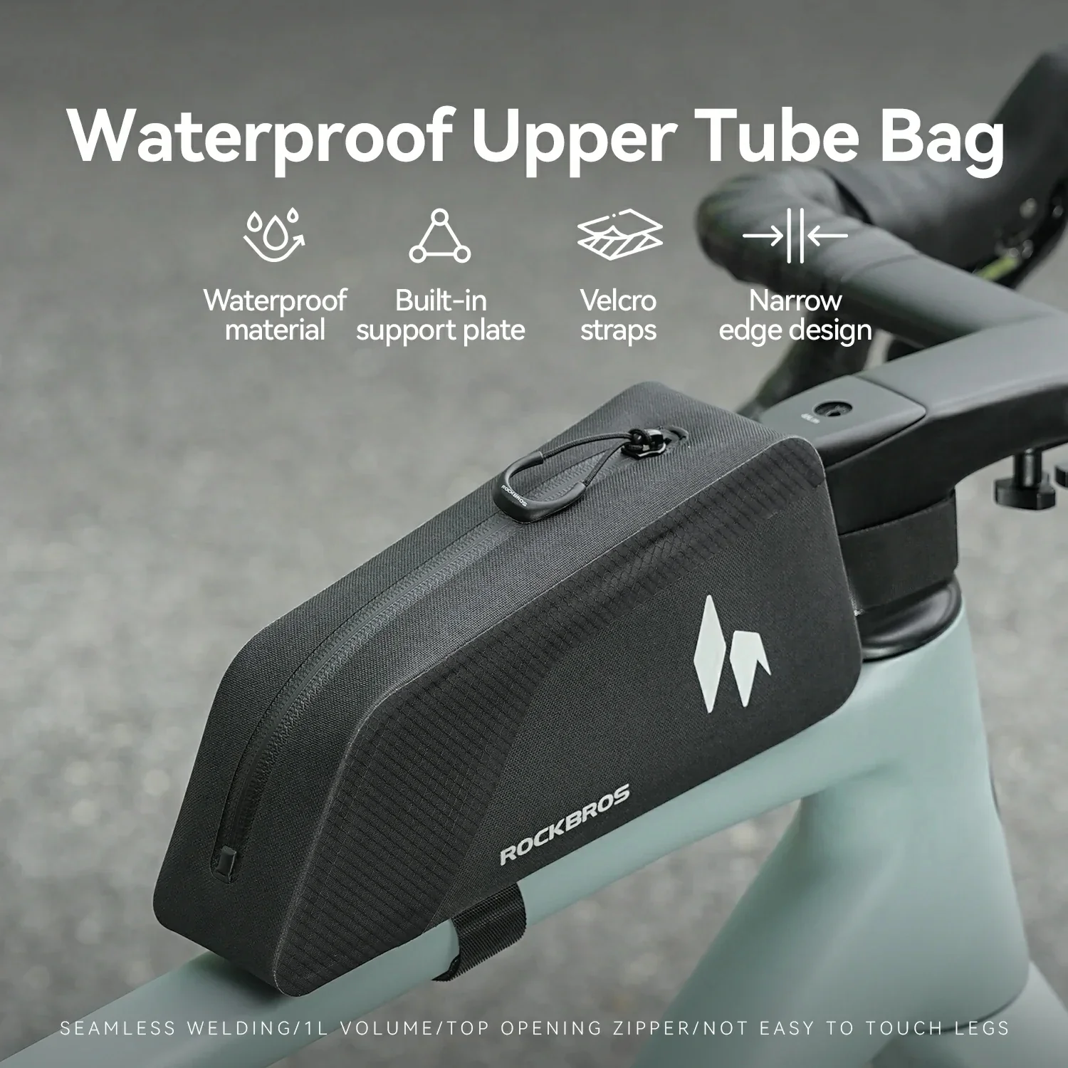 RideMate Wodoodporna Torby na ramę 100% Waterproof 1L-AS-151 - Image 5