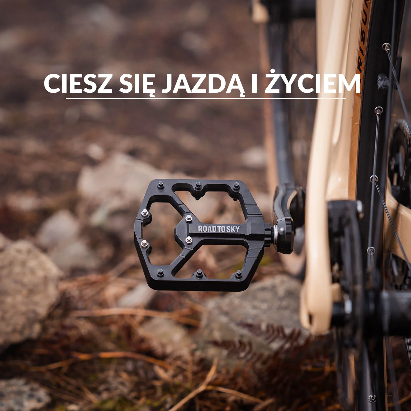 ROAD TO SKY 9/16 Pedały Rowerowe Cala Aluminiowe Antypoślizgowe - Image 7
