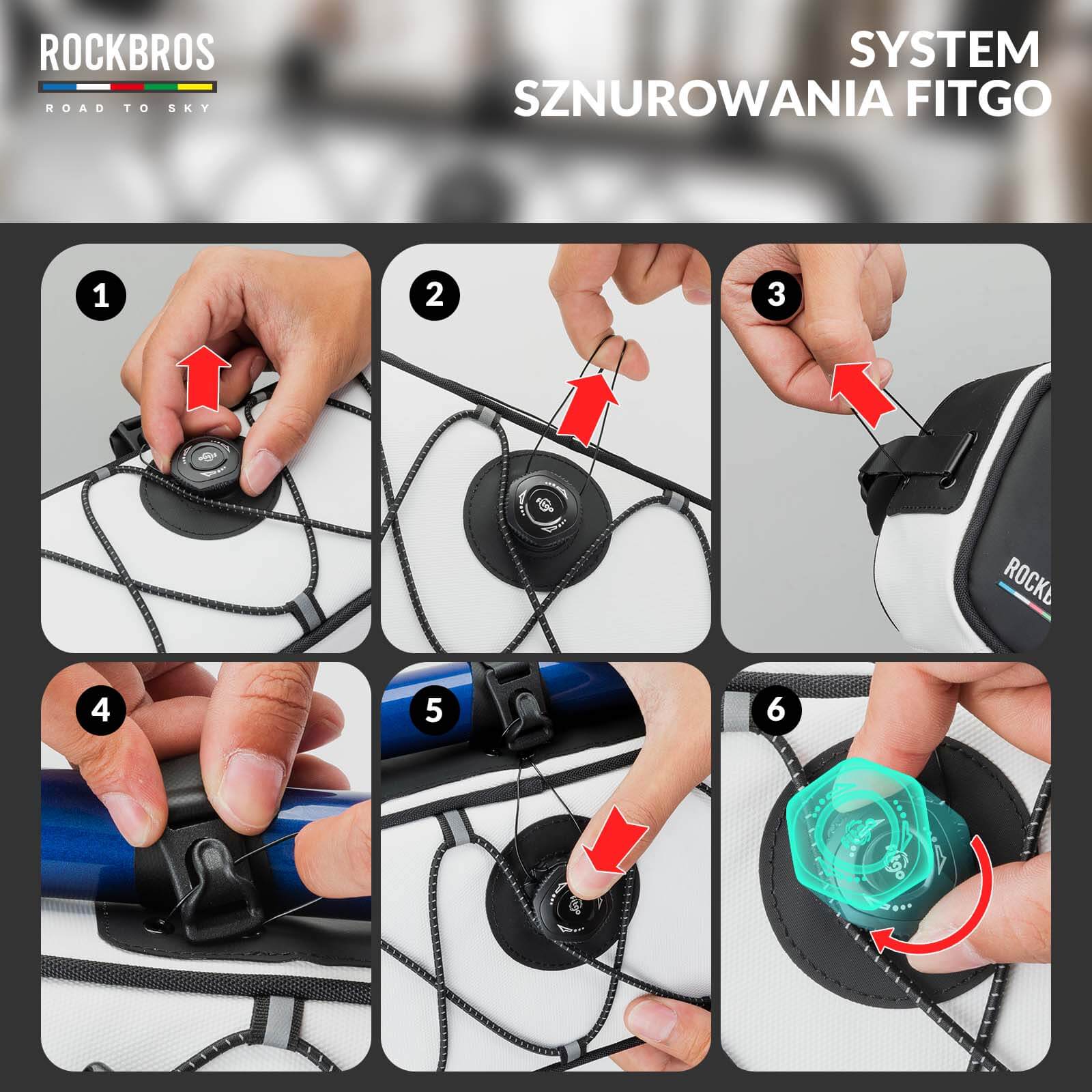 ROAD TO SKY Torba Rowerowa pod Ramę Wodoodporna 2L - Image 15