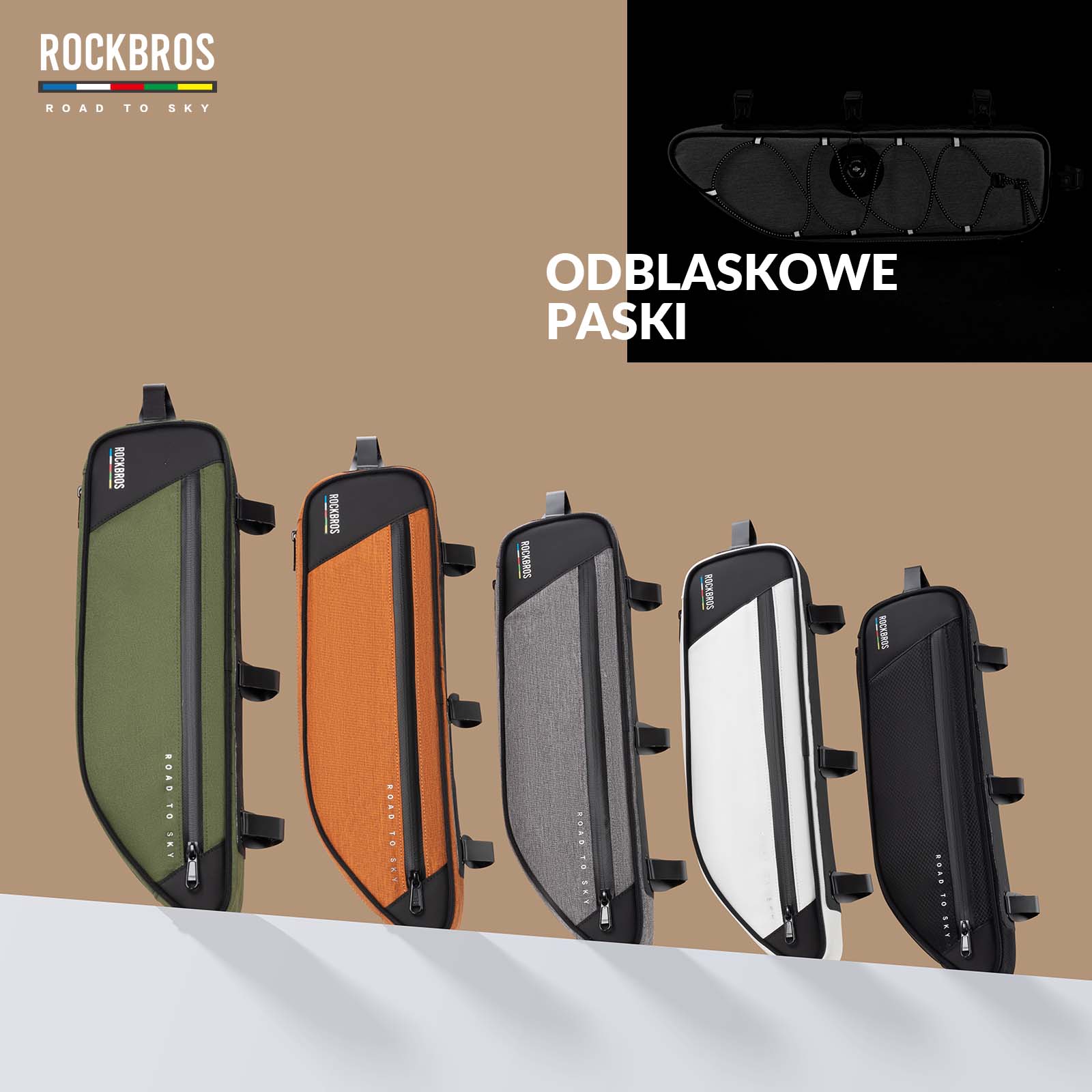 ROAD TO SKY Torba Rowerowa pod Ramę Wodoodporna 2L - Image 35