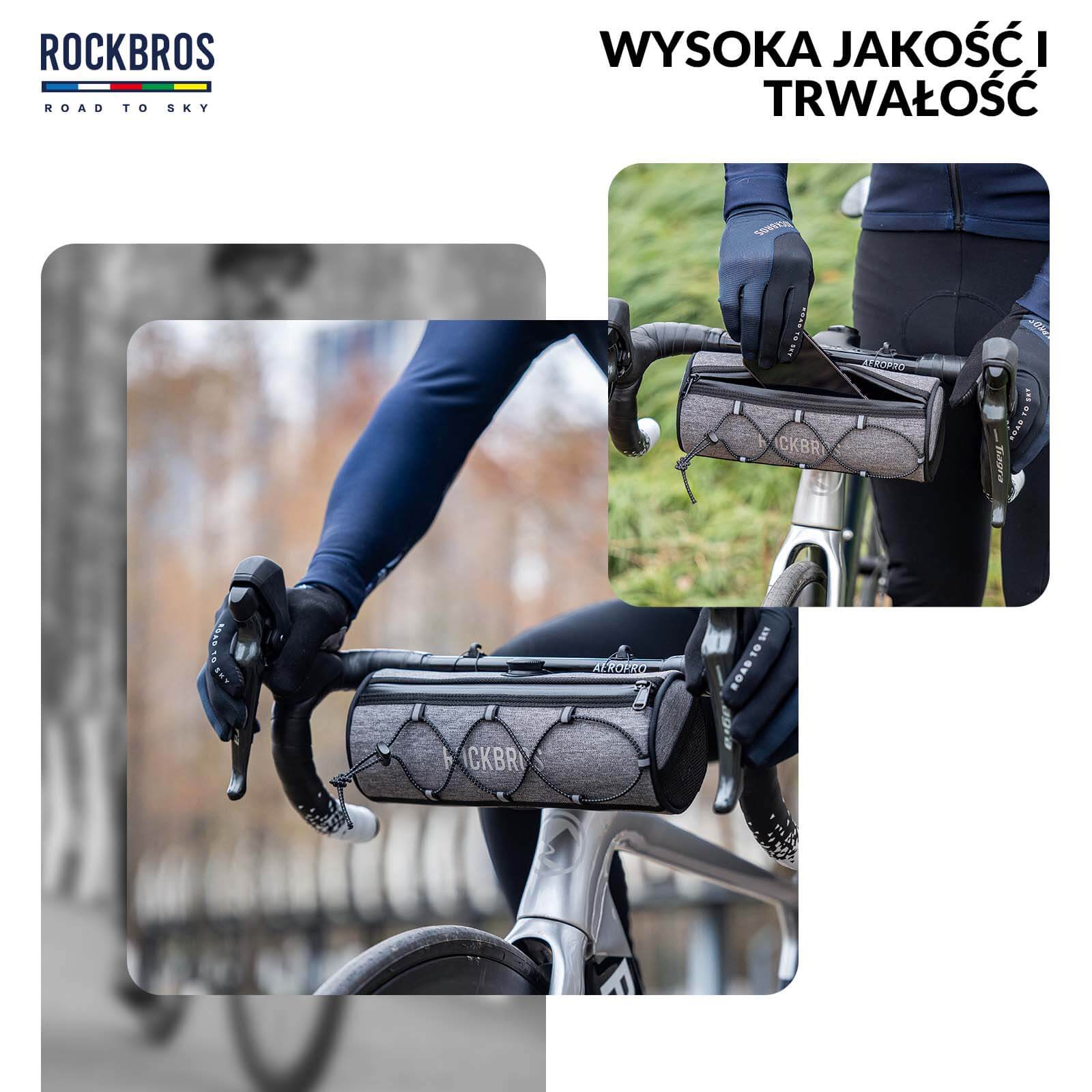 ROAD TO SKY Torby na Kierownicę Rowerową Wodoodporna 1,5L - Image 30