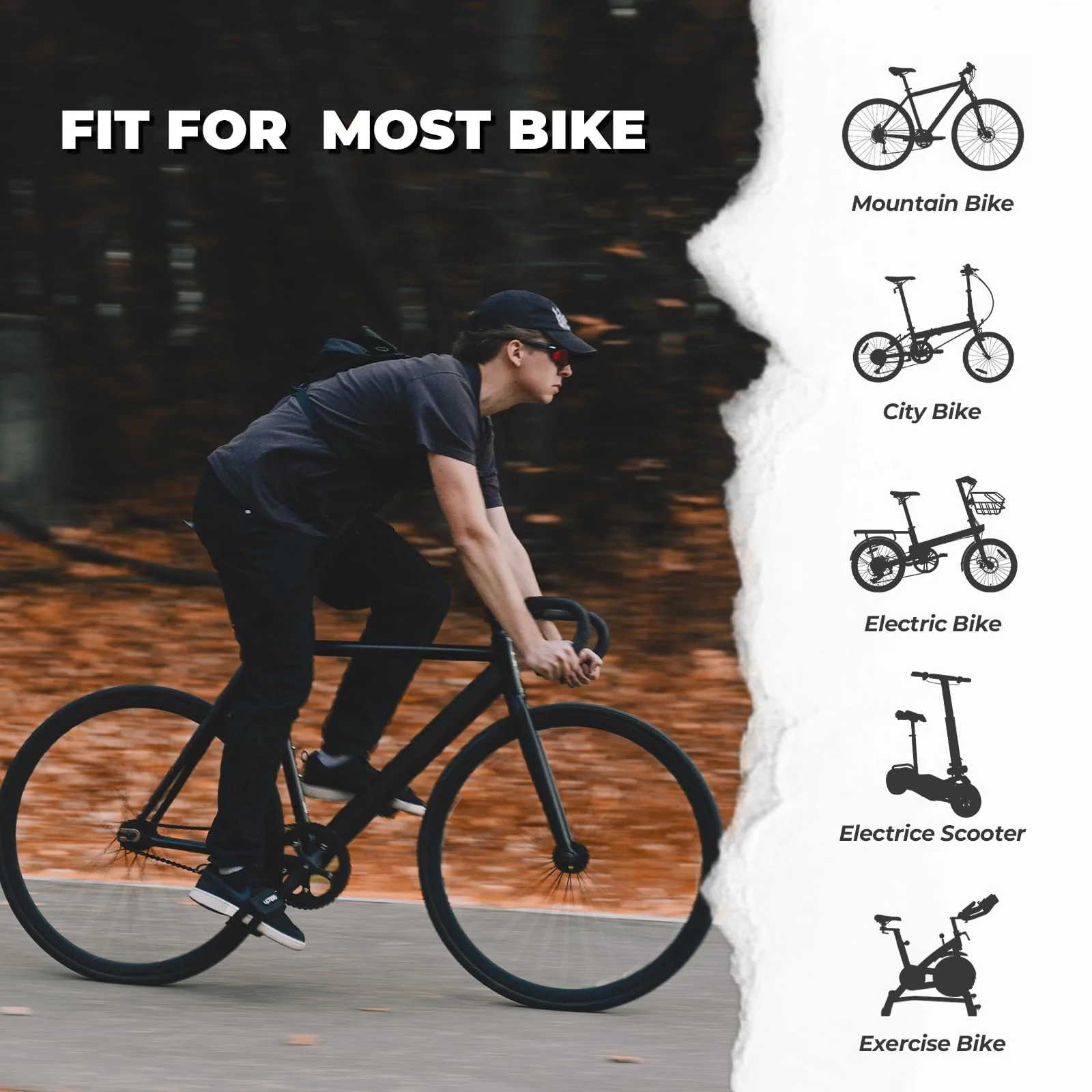 ROCKBROS Duże, wygodne, ergonomiczne siodełko rowerowe, siodełko rowerowe MTB szosowe dla mężczyzn i kobiet, amortyzująca i wodoodporna poduszka, 27x26cm - Image 5