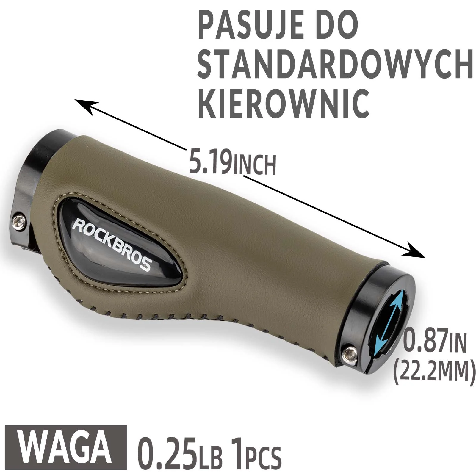 Chwyty Rowerowe ⌀22,2 mm Rączki Gripy do kierownicy Uniwersalne - Image 21