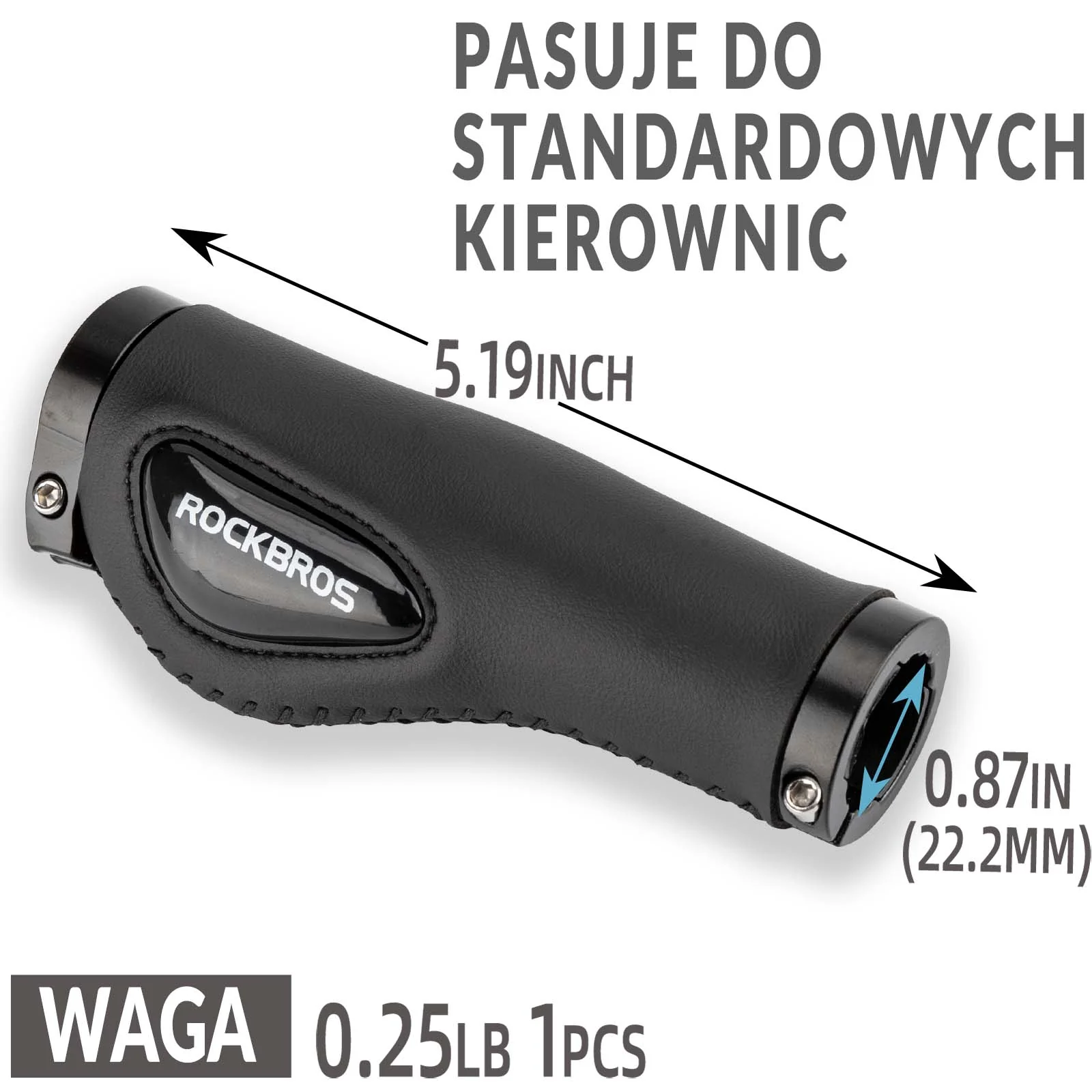 Chwyty Rowerowe ⌀22,2 mm Rączki Gripy do kierownicy Uniwersalne - Image 7
