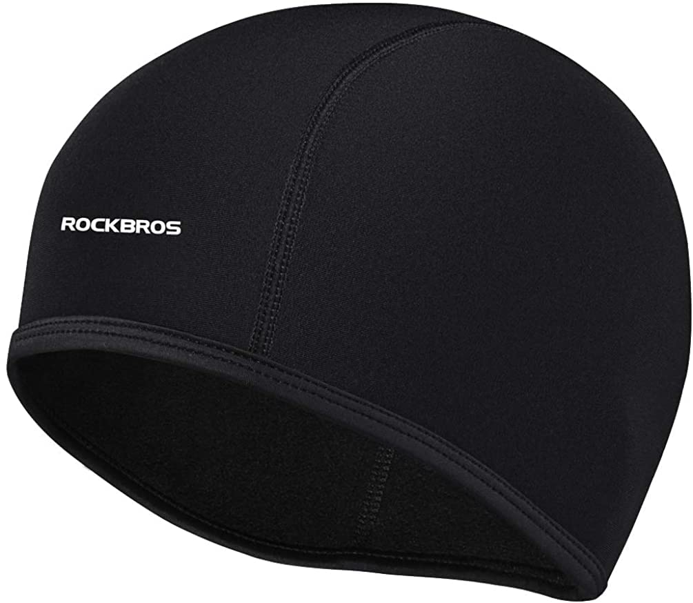 ROCKBROS Czapka Rowerowa, Zimowa, Wiatroodporna,Ciepła, dla Mężczyzn i Kobiet, Wielofunkcjonalna, Czarna, do Wszystkich Aktywności na Świeżym Powietrzu
