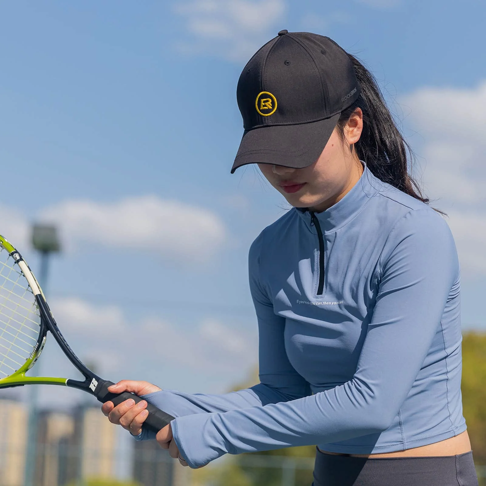 ROCKBROS Czapka z Daszkiem Moda Regulowana Czapka z Daszkiem Oddychająca Czapka Chroniąca Przed Promieniowaniem UV do Uprawiania Sportów na Świeżym Powietrzu Tenis Golf Podróże Mężczyźni Kobiety - Image 2