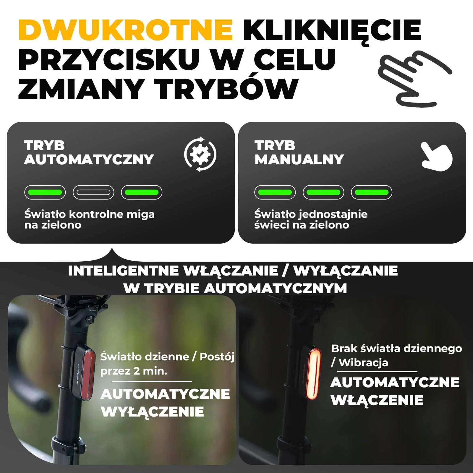 Inteligentne Tylne Światło Rowerowe- SKL01 - Image 6
