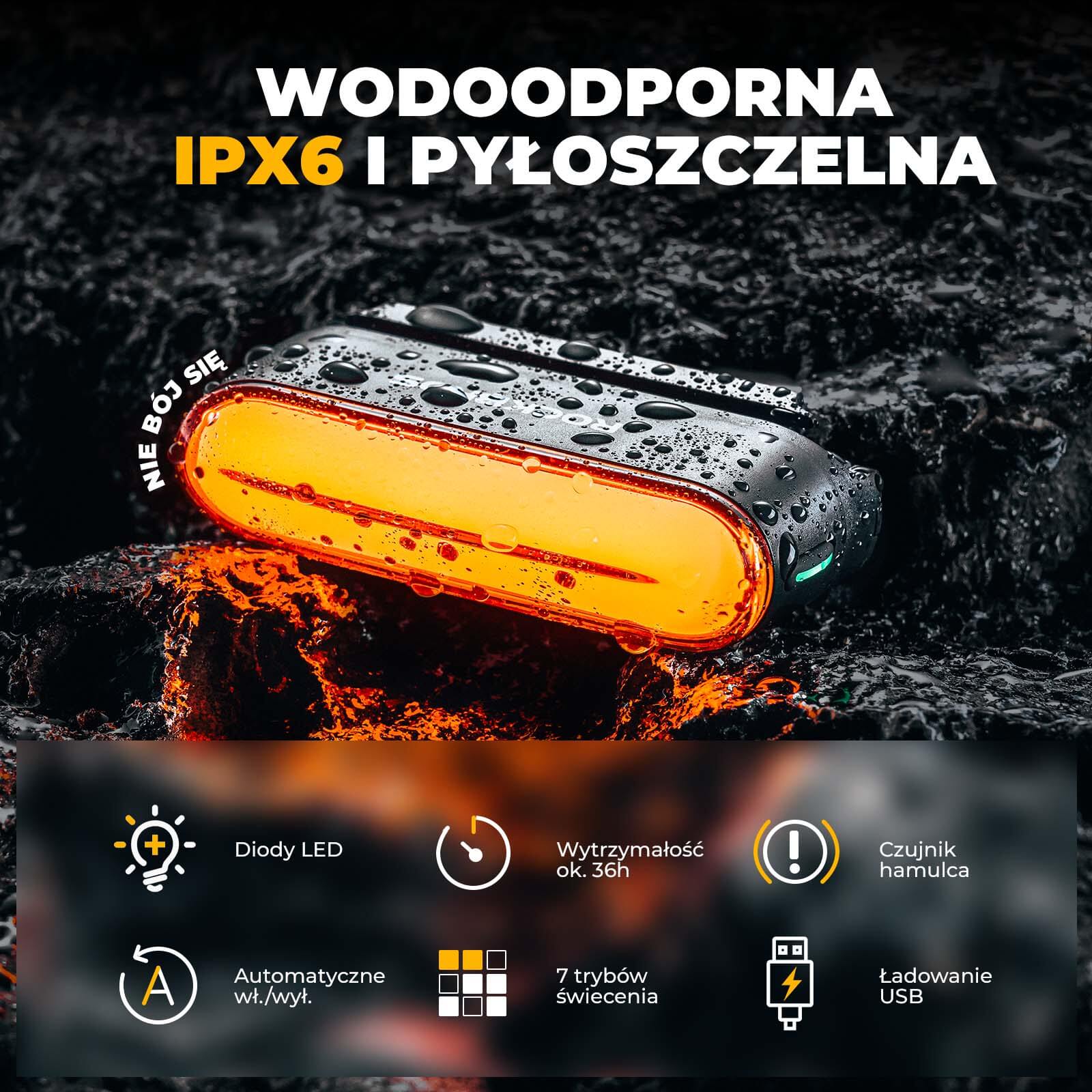 Inteligentne Tylne Światło Rowerowe- SKL01 - Image 8