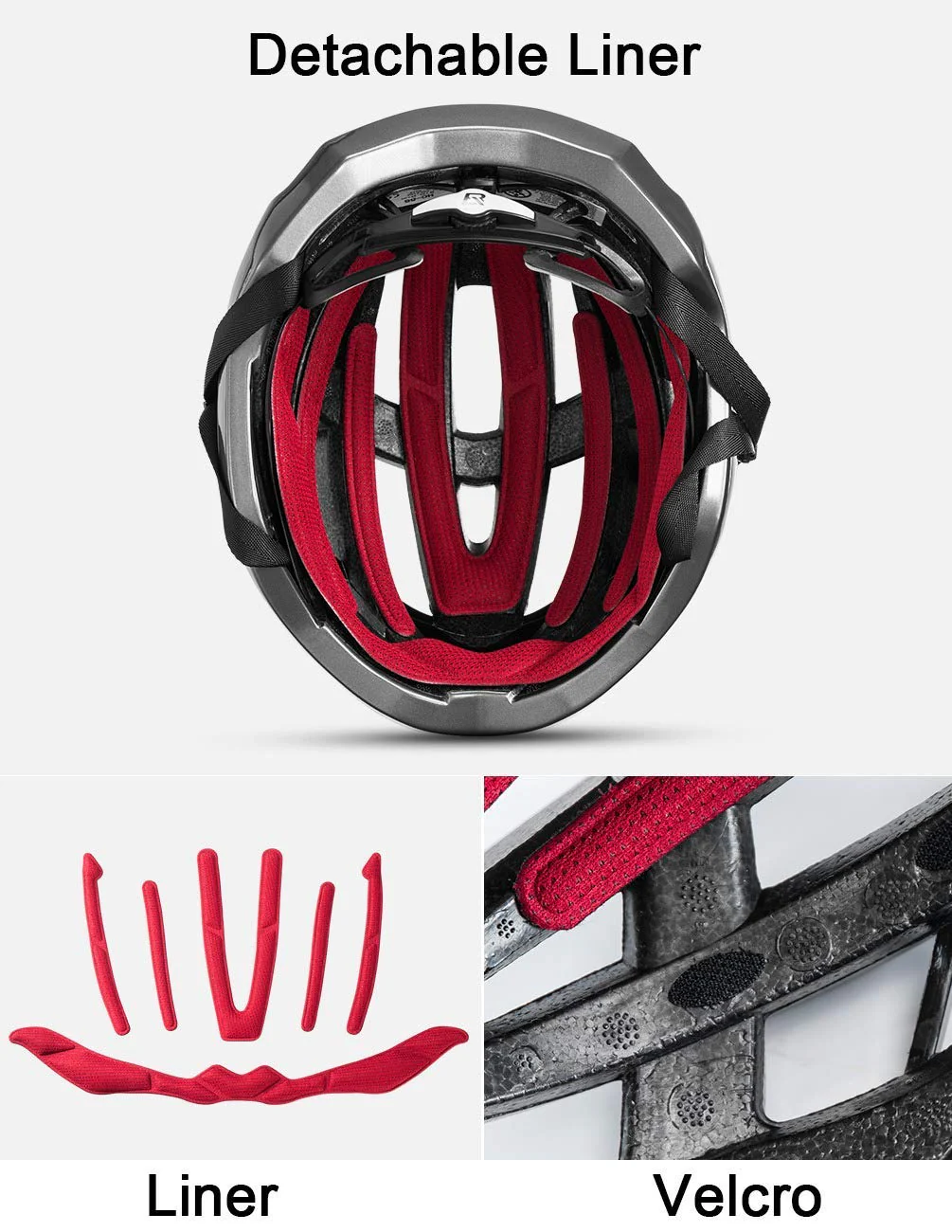 ROCKBROS Kask Kolarski Gradientowy dla Mężczyzn Kobiet Bezpieczny Standardowy Kask Rowerowy Lekki Regulowany Oddychający Odblaskowy Kask Rowerowy Góra i Droga L (58-63 cm) - Image 20
