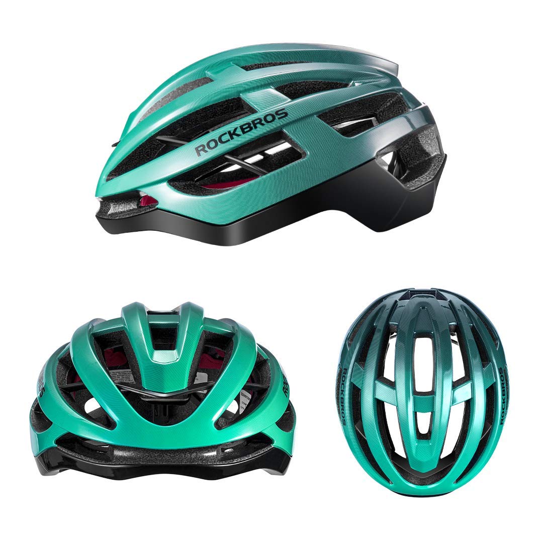 ROCKBROS Kask Kolarski Gradientowy dla Mężczyzn Kobiet Bezpieczny Standardowy Kask Rowerowy Lekki Regulowany Oddychający Odblaskowy Kask Rowerowy Góra i Droga L (58-63 cm) - Image 21
