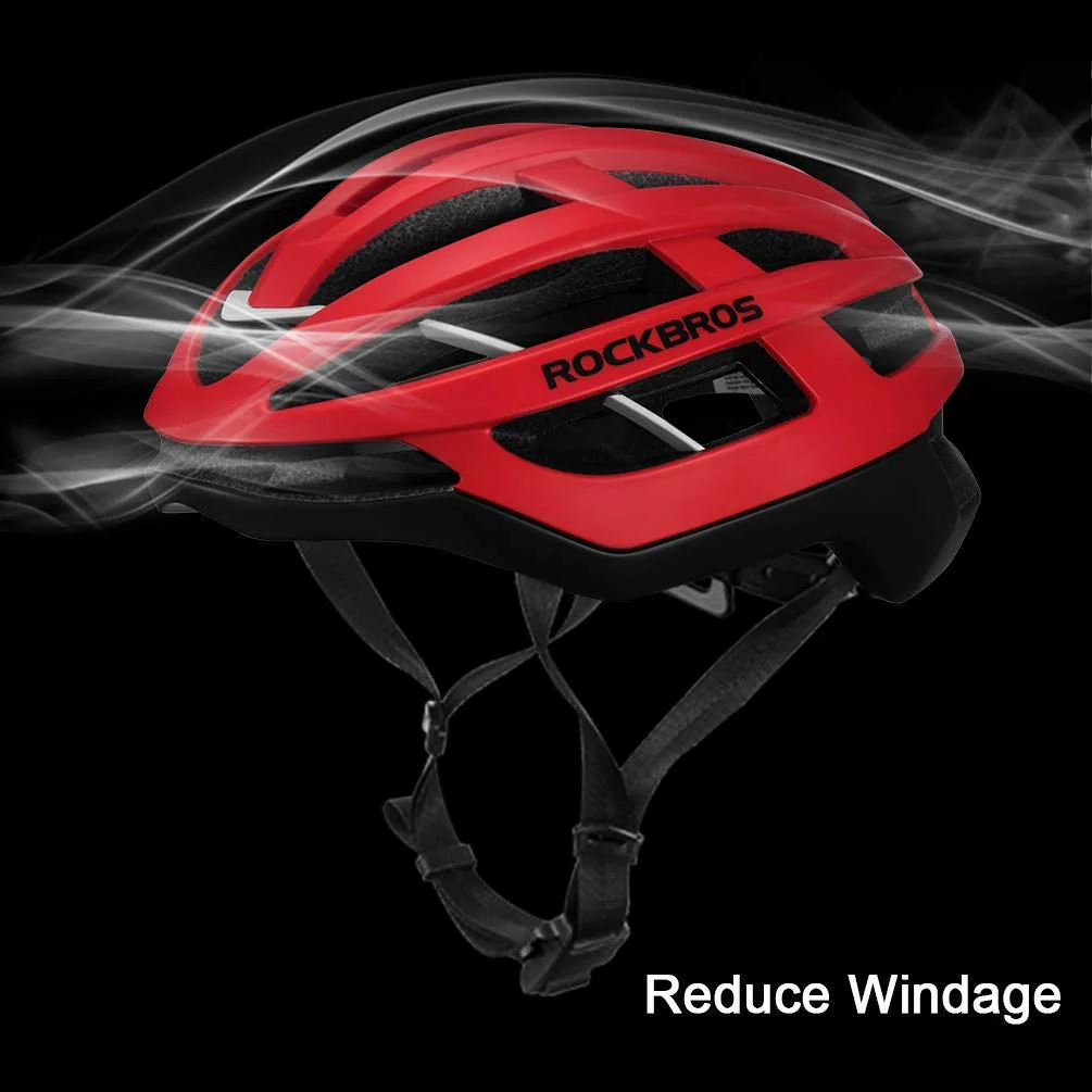 ROCKBROS Kask Kolarski Gradientowy dla Mężczyzn Kobiet Bezpieczny Standardowy Kask Rowerowy Lekki Regulowany Oddychający Odblaskowy Kask Rowerowy Góra i Droga L (58-63 cm) - Image 3