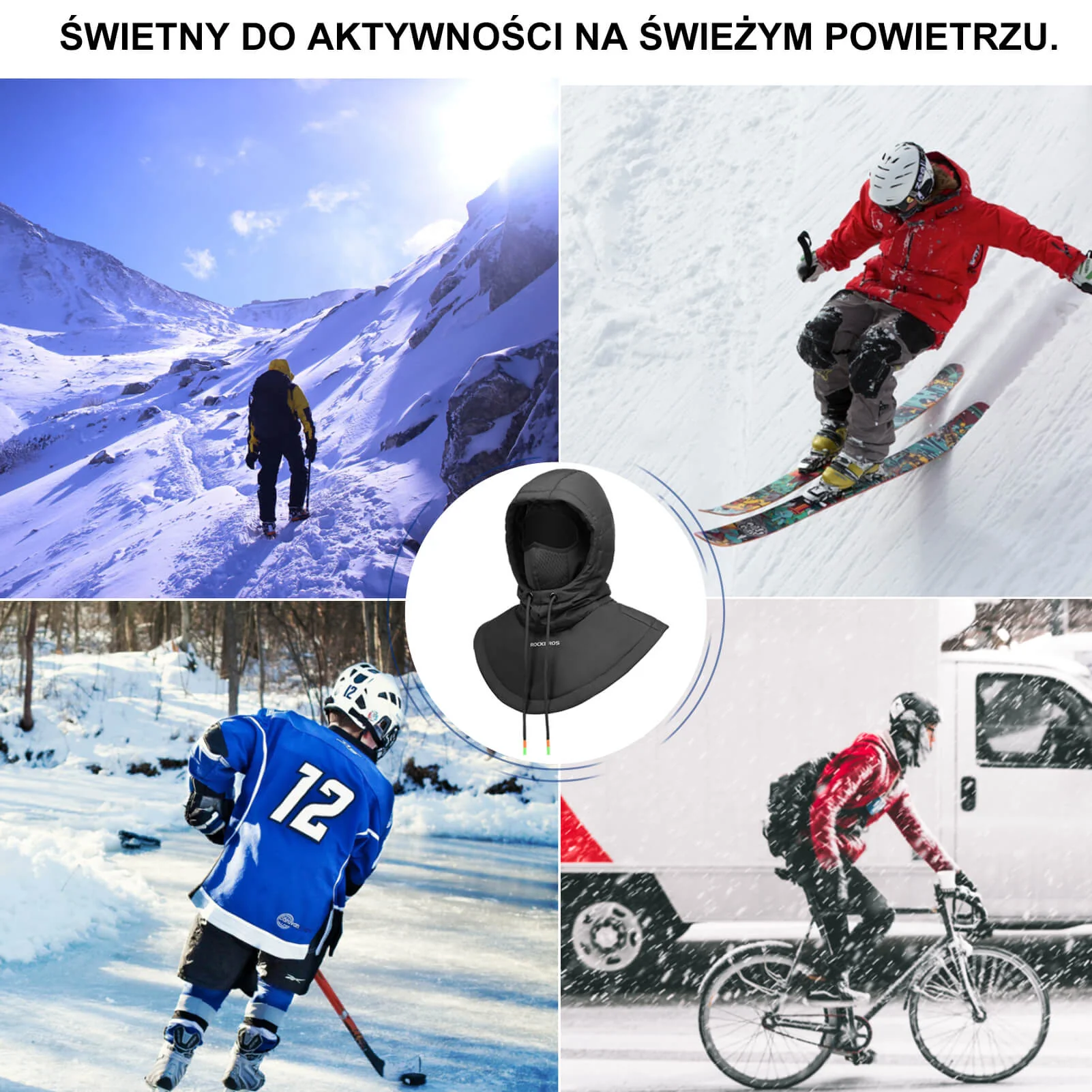 Zimowa Kominiarka Rowerowa z Kapturem - Image 13