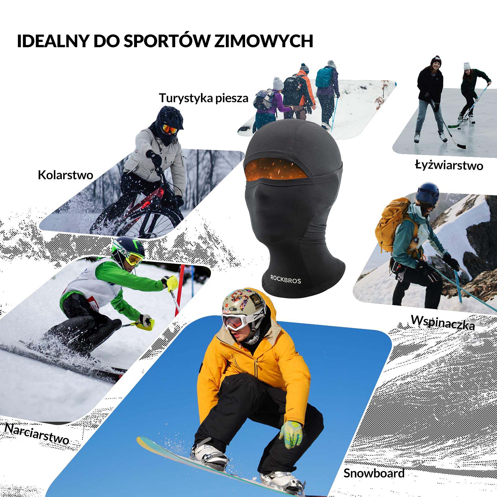 Kominiarka Dziecięca Uniwersalna Termiczna Zimowa Narciarska dla Dzieci - Image 3
