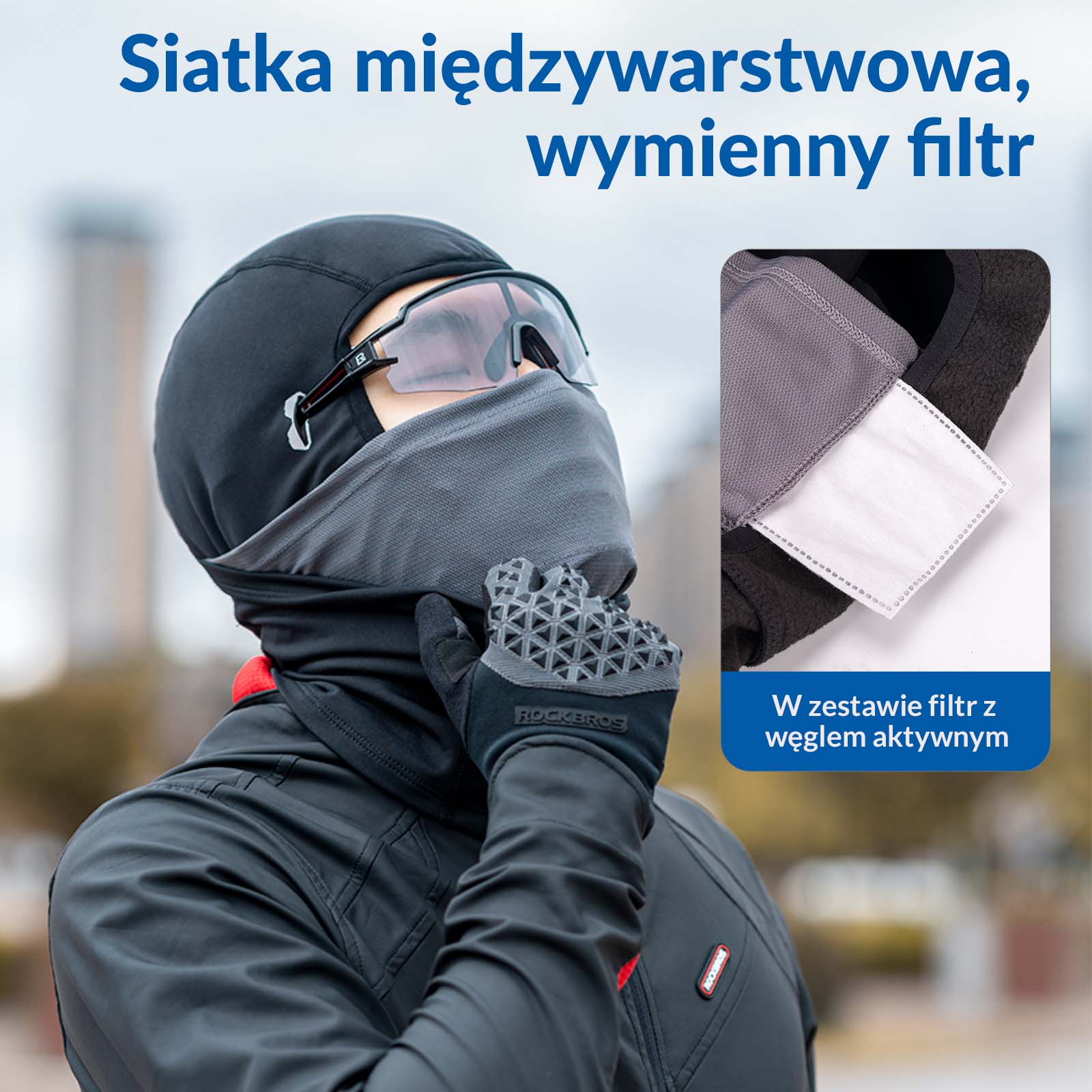 Kominiarka Zimowa BALACLAVA Narciarska Motocyklowa Rowerowa Uniwesralna - Image 4