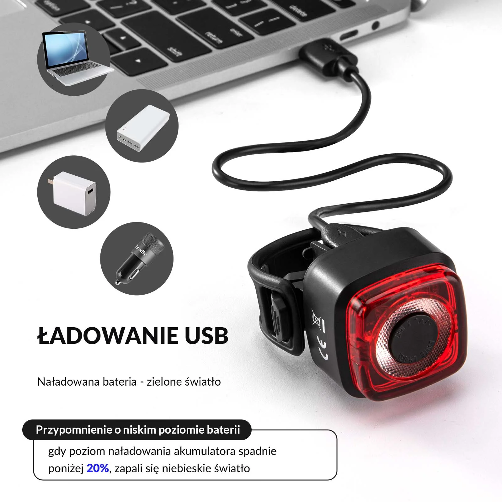 Tylne Światło Rowerowe LR-06K - Image 3