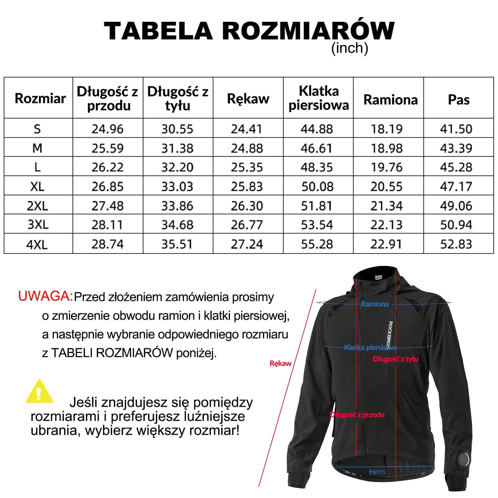 ROCKBROS Męska Kurtka Rowerowa Elastyczna Kurtka Miękkie Powłoki Softshell M-4XL - Image 6