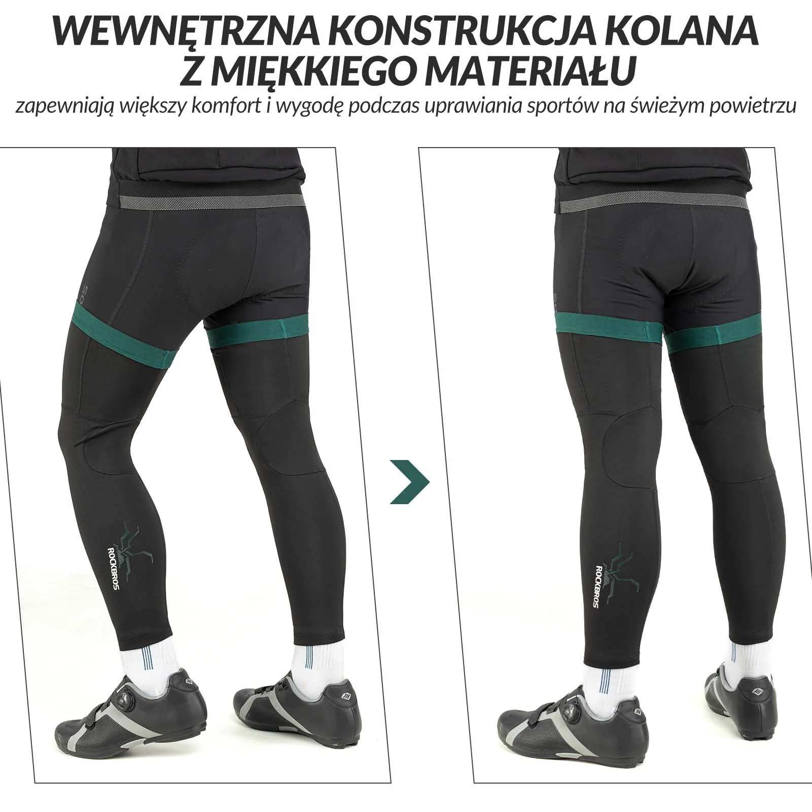 ROCKBROS Ochraniacze Sportowe na Ręce Ocieplacze Rękawy Wiatroodporne Długie unisex - Image 10