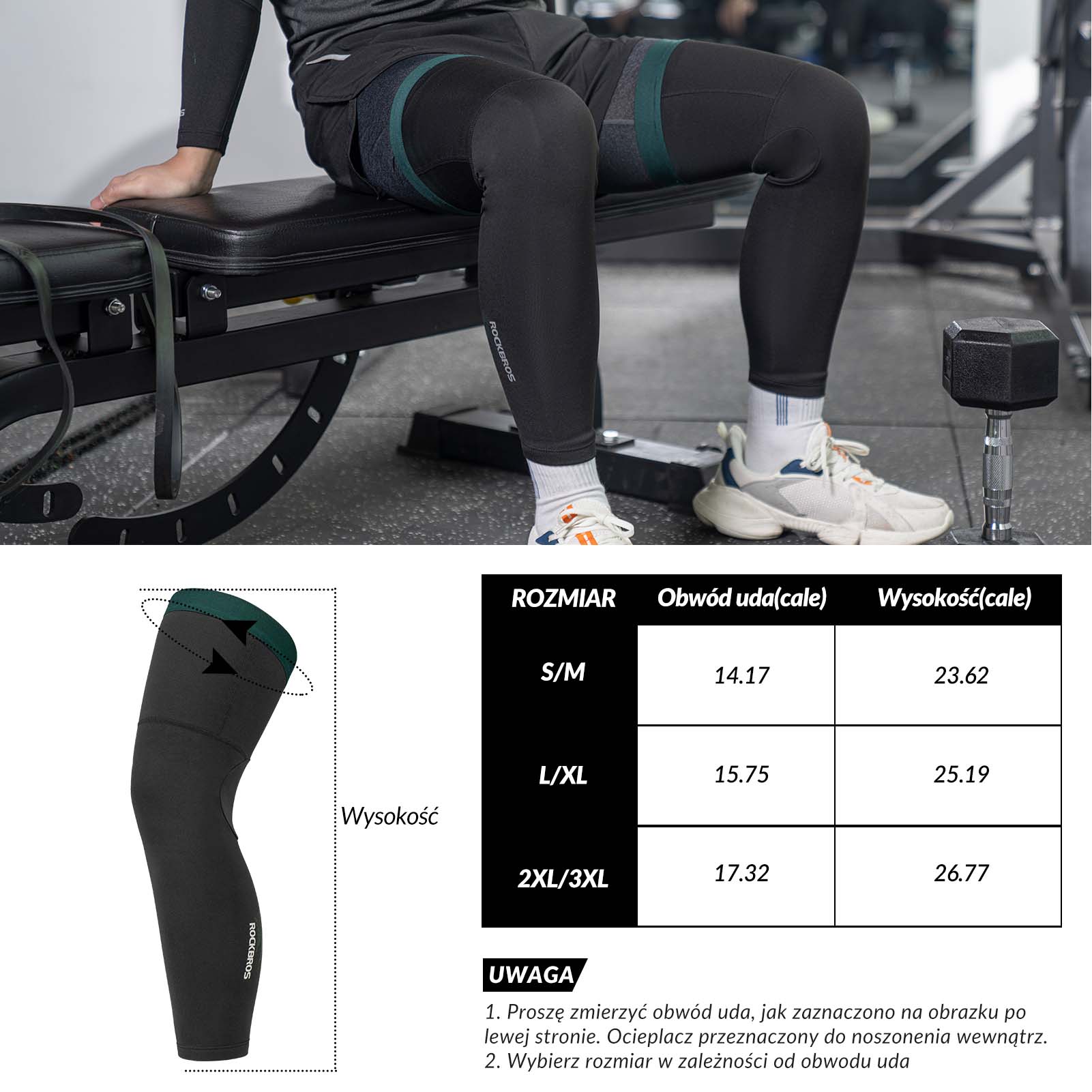 ROCKBROS Ochraniacze Sportowe na Ręce Ocieplacze Rękawy Wiatroodporne Długie unisex - Image 14