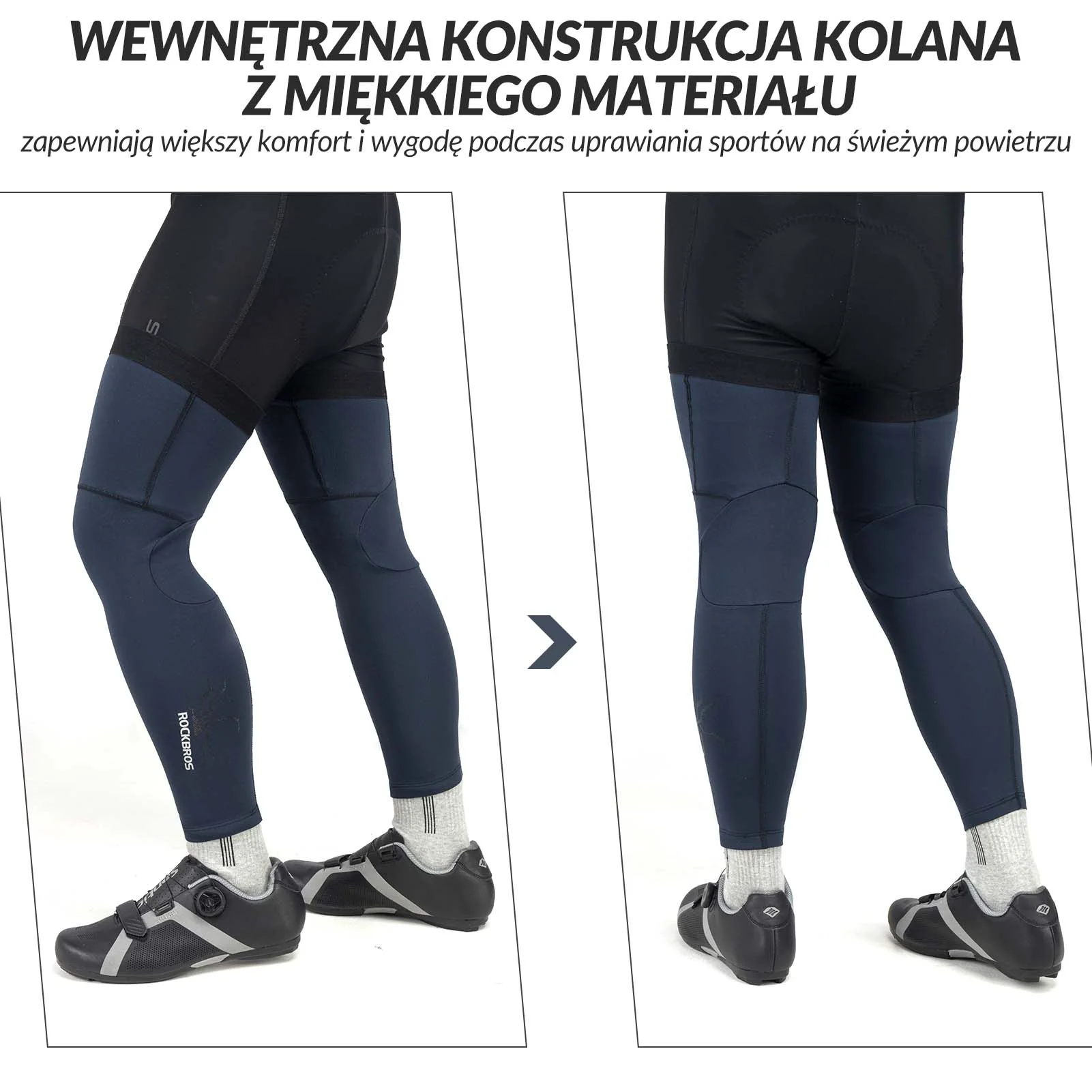 ROCKBROS Ochraniacze Sportowe na Ręce Ocieplacze Rękawy Wiatroodporne Długie unisex - Image 3