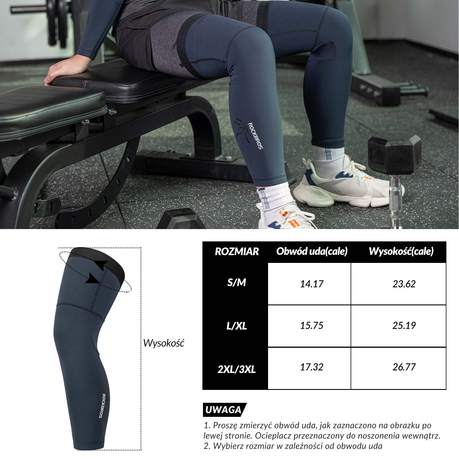 ROCKBROS Ochraniacze Sportowe na Ręce Ocieplacze Rękawy Wiatroodporne Długie unisex - Image 7